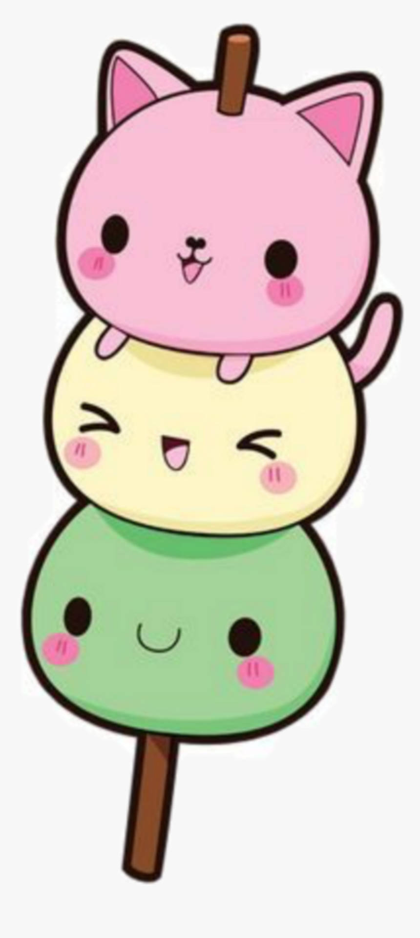 Kawaii Söpöt Eläimet Mochi Taustakuvat