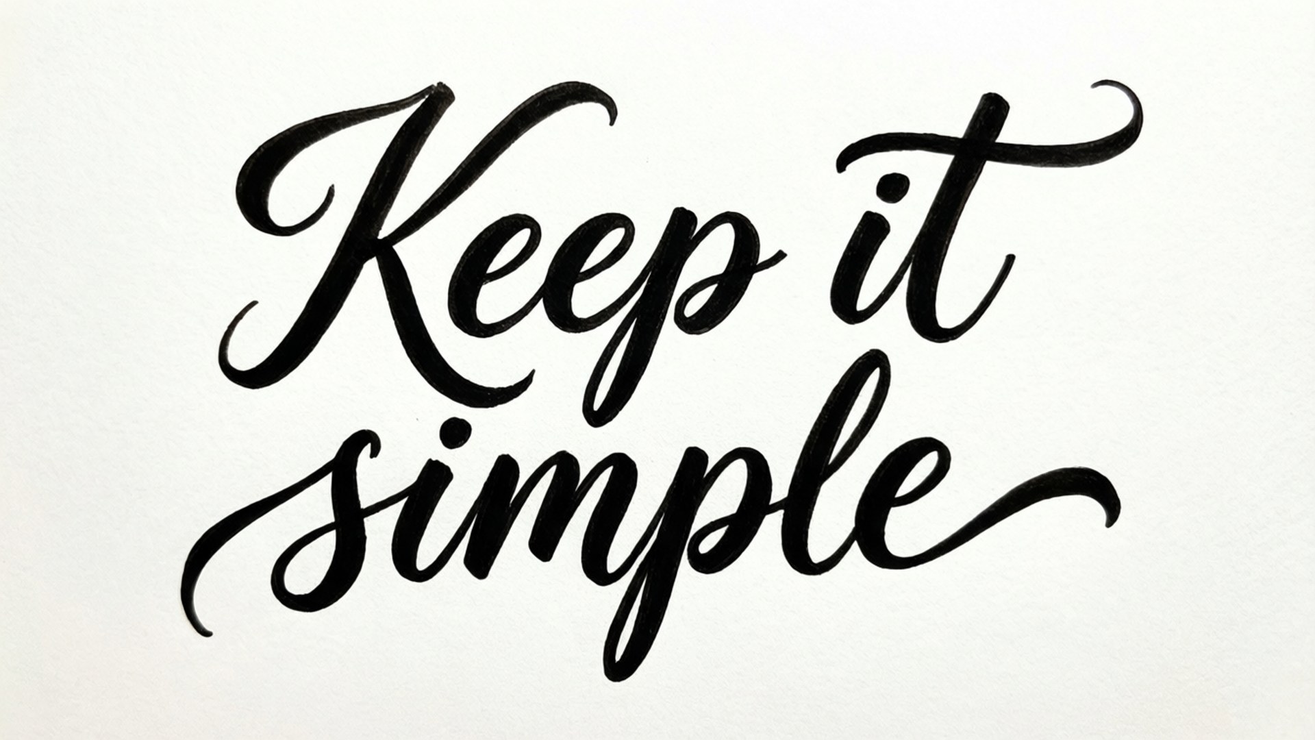 Keep It Simple -käsikirjoitus Taustakuvat