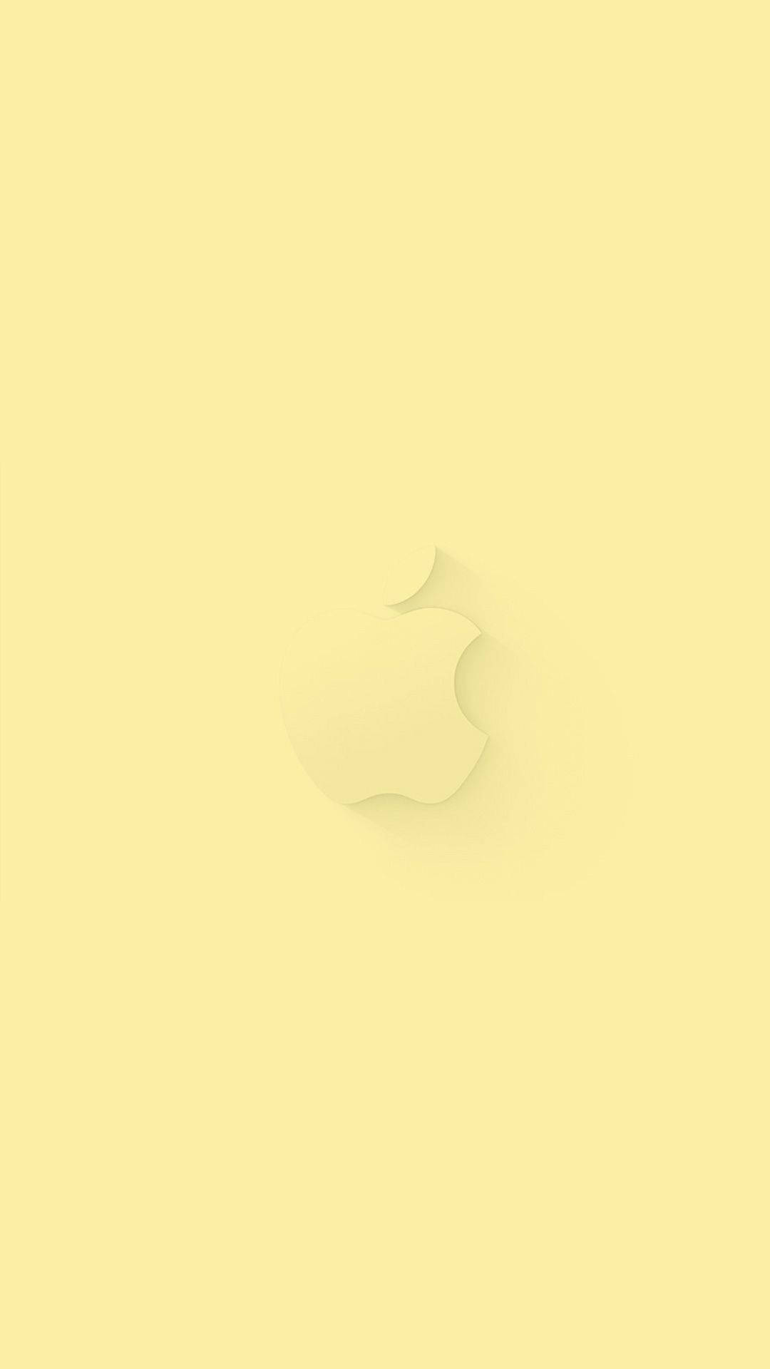Keltainen Apple-logo esteettinen iPhone 11 Taustakuvat