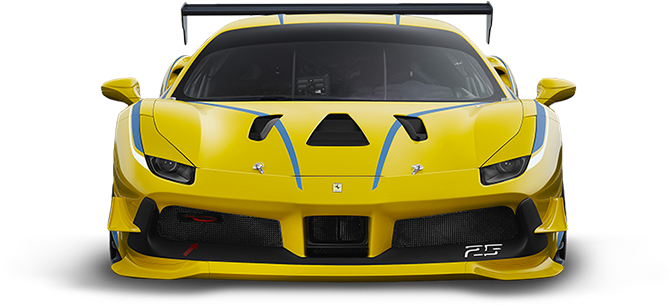 Keltainen Ferrari-urheiluauto edestä Taustakuvat