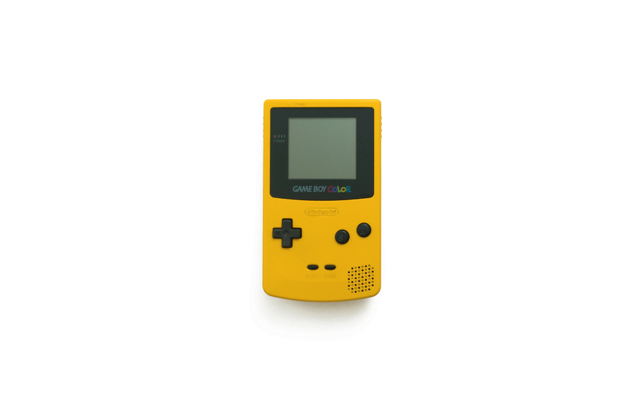 Keltainen Game Boy Color -konsoli Taustakuvat
