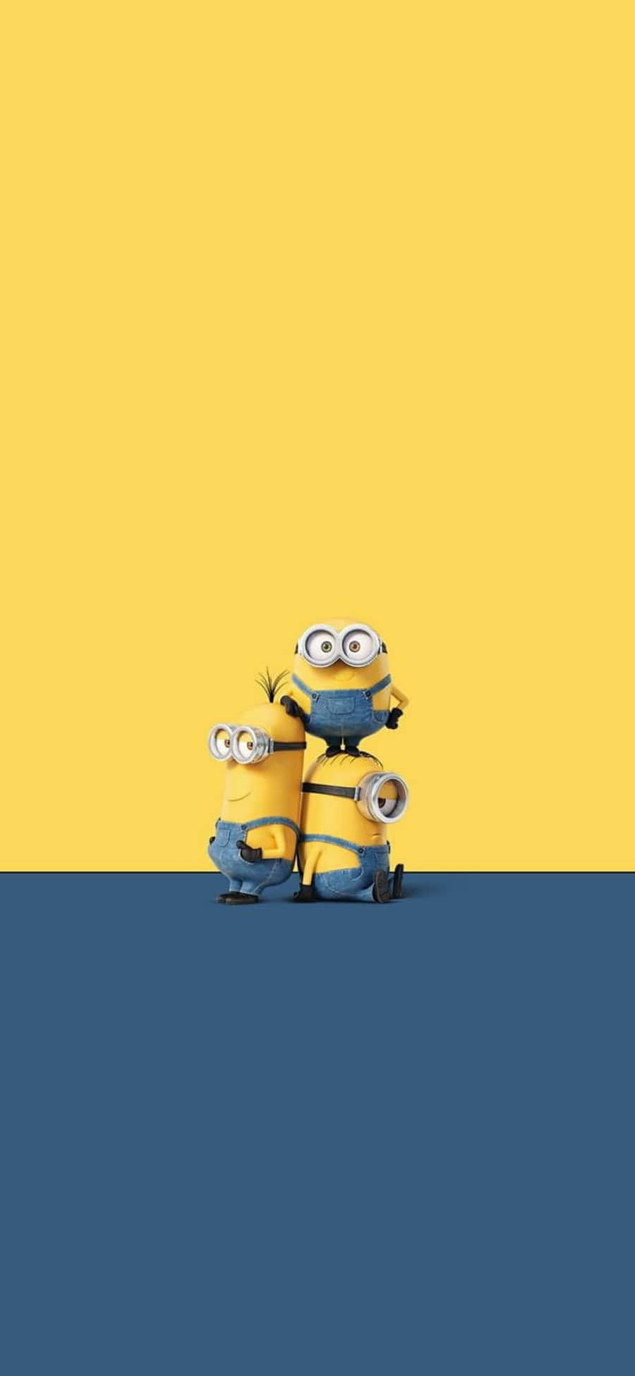 Keltainen Ja Sininen Despicable Me Minion iPhone Taustakuvat
