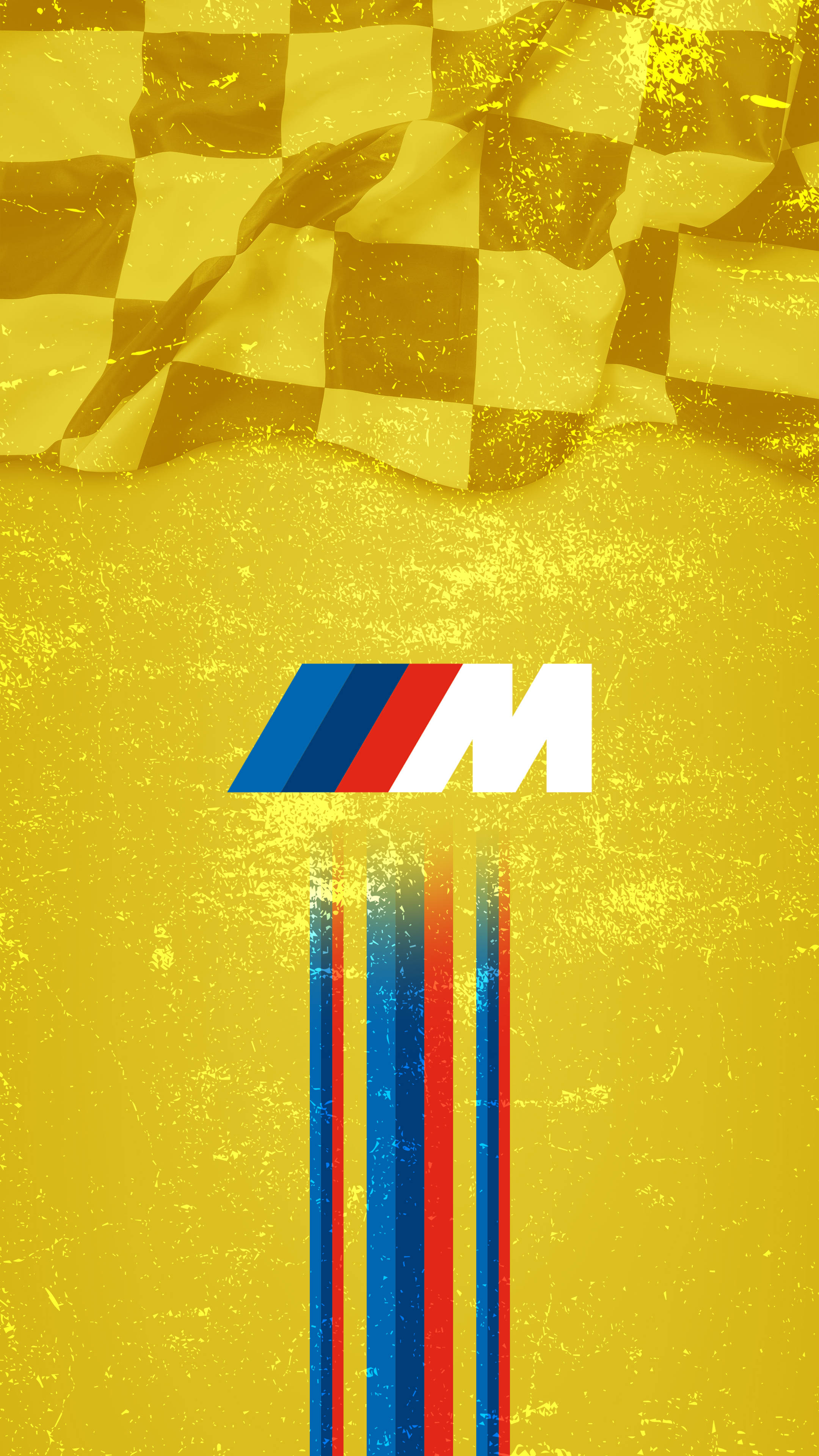 Keltainen kilpailulippu BMW M -logo Taustakuvat