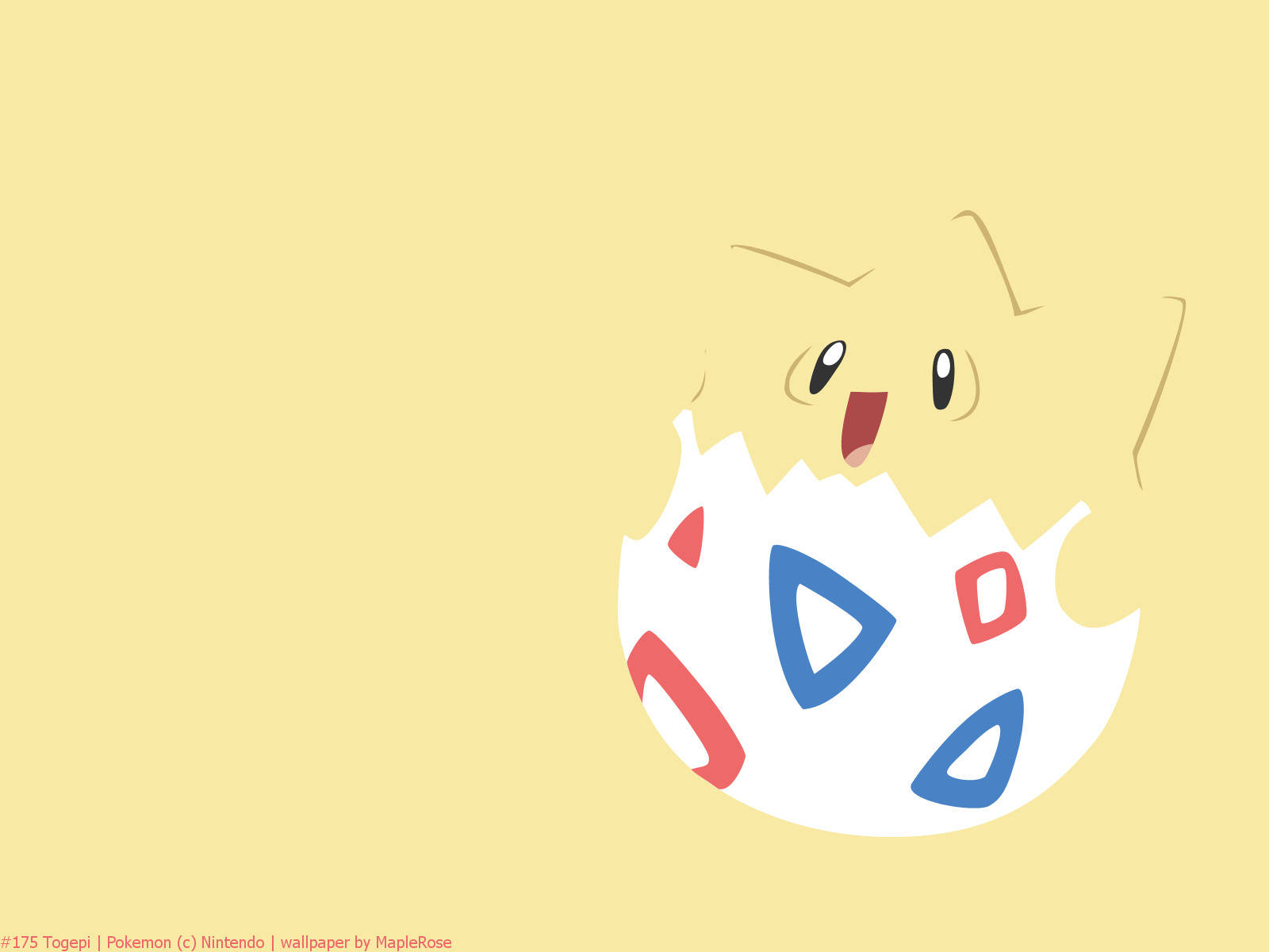 Keltainen Togepi Söpö Ja Siisti Pokemon Taustakuvat