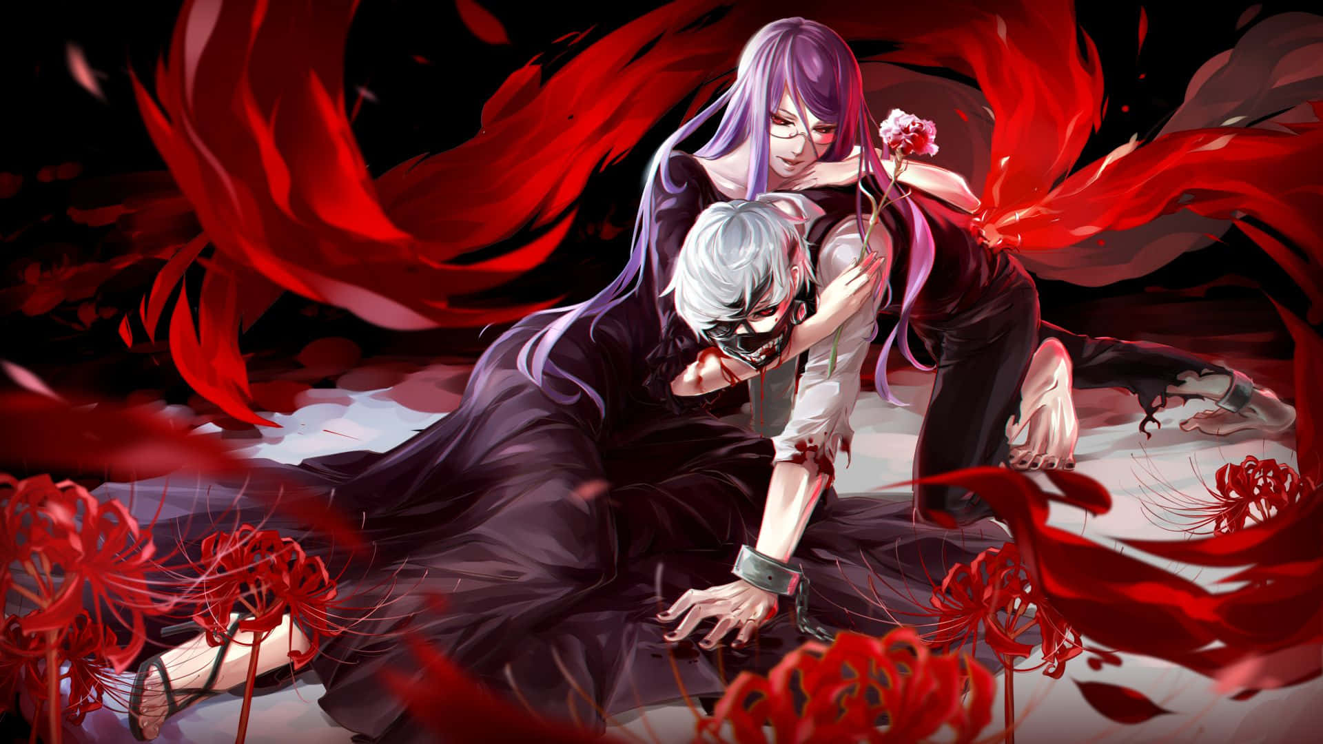 "Ken Kaneki - Valmiina kohtaamaan muodonmuuttajan Ghoul" Taustakuvat