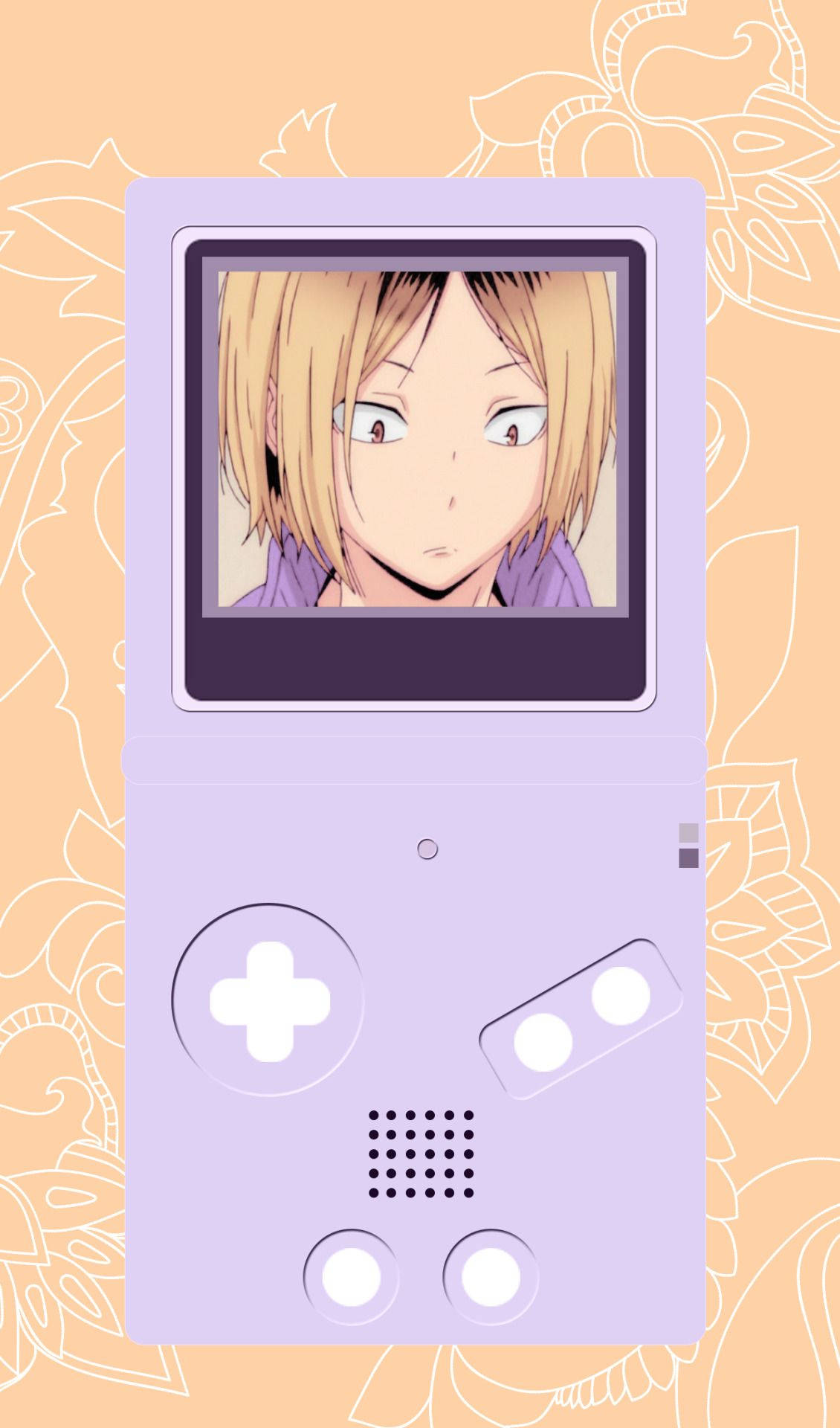Kenma violetissa Gameboy-pelikonsolissa Taustakuvat