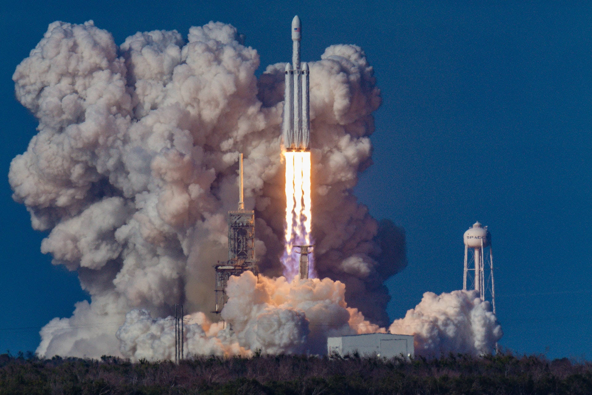 Kennedyn avaruuskeskus SpaceX Falcon Heavy Taustakuvat