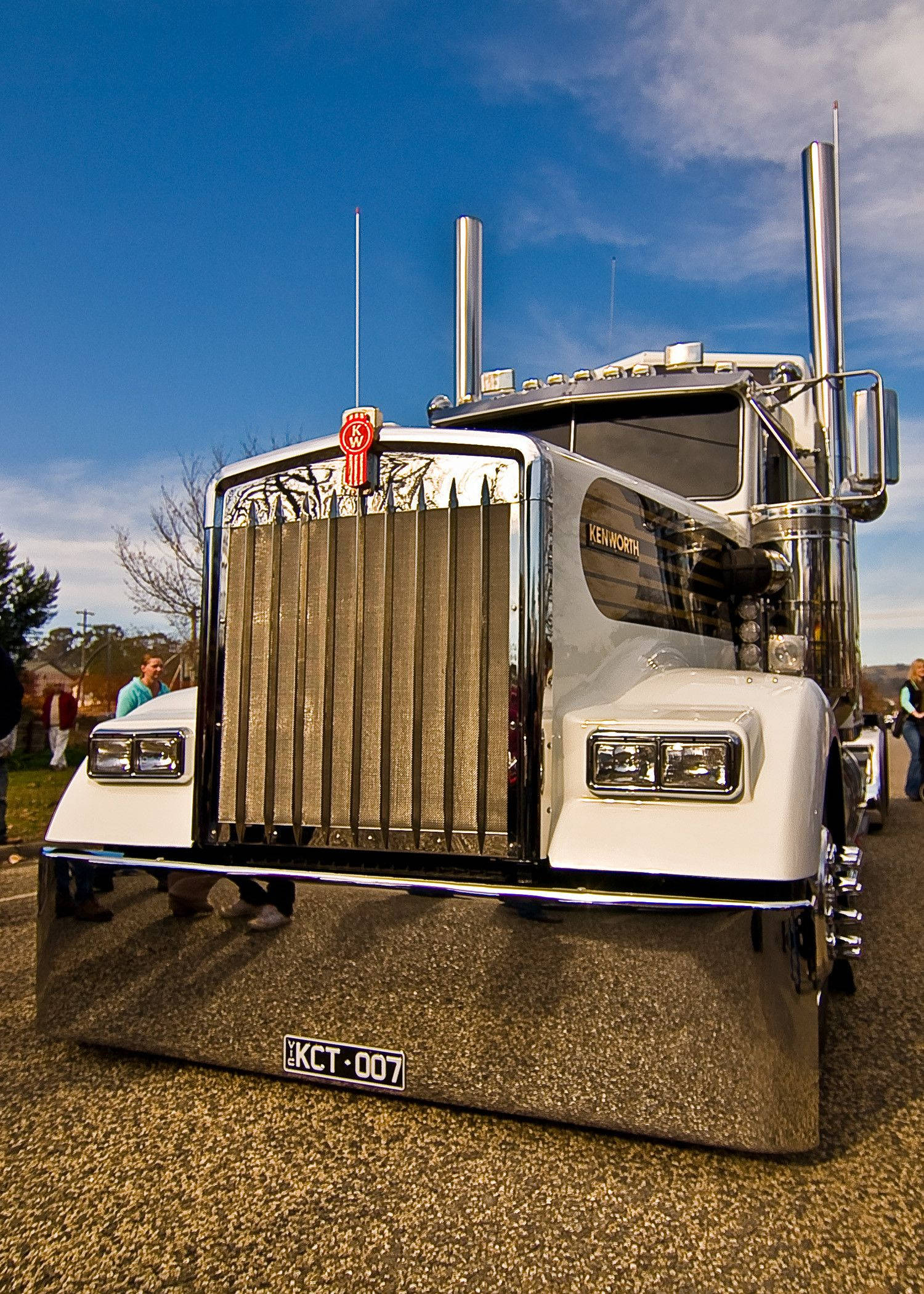 Kenworth Kiiltävä Puskuri Kromi Taustakuvat