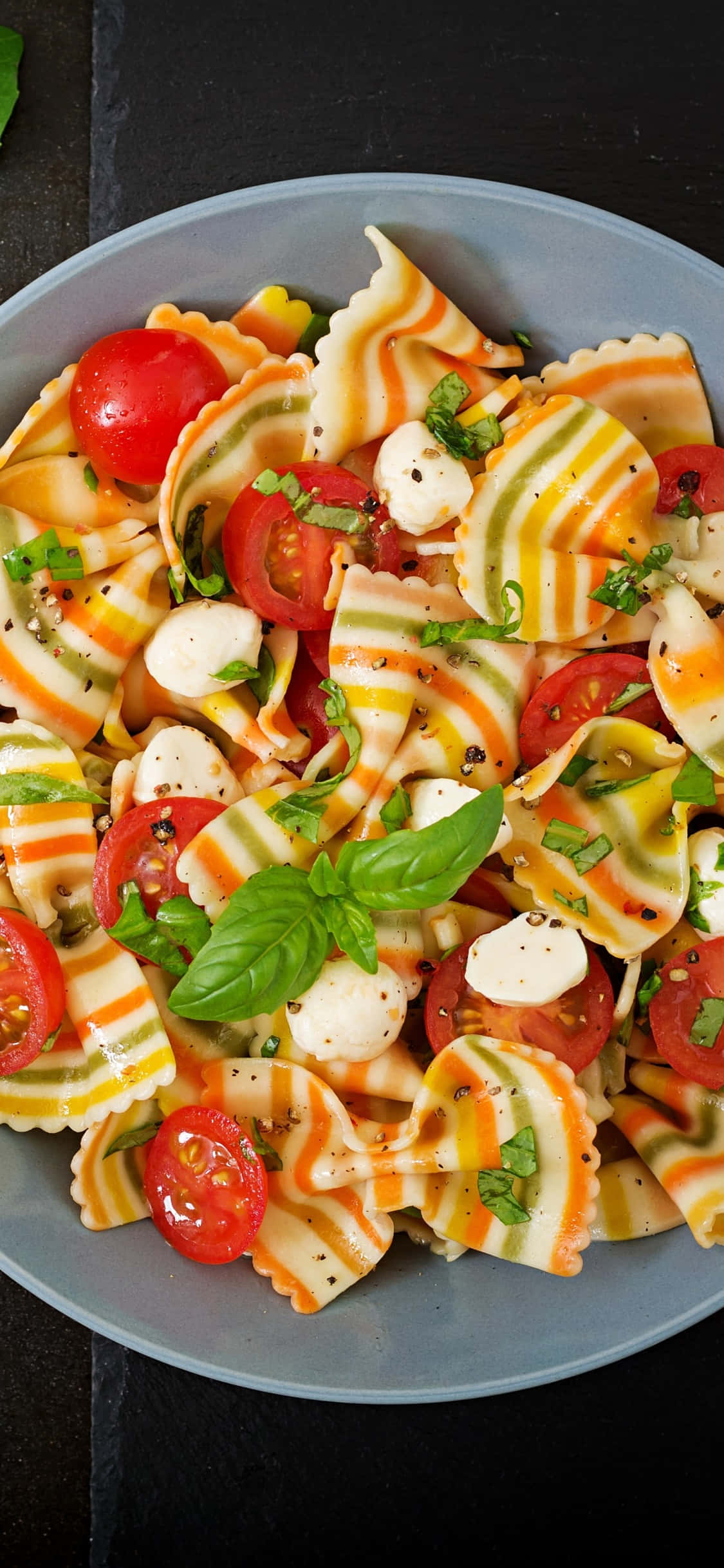 Keto Pasta Salaatti iPhone X Pasta Tausta Taustakuvat