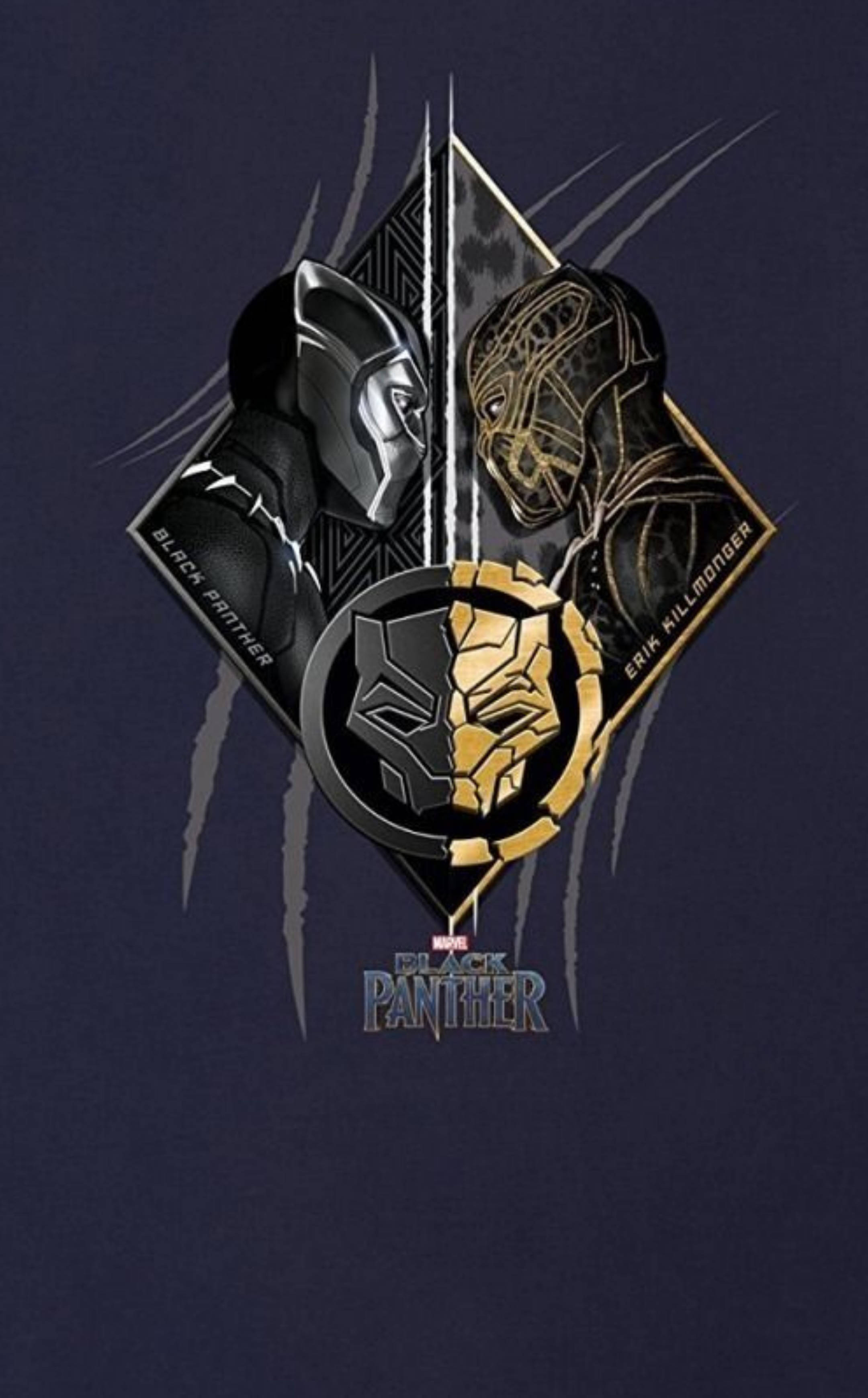 Killmonger Ja Musta Pantteri Taide Taustakuvat