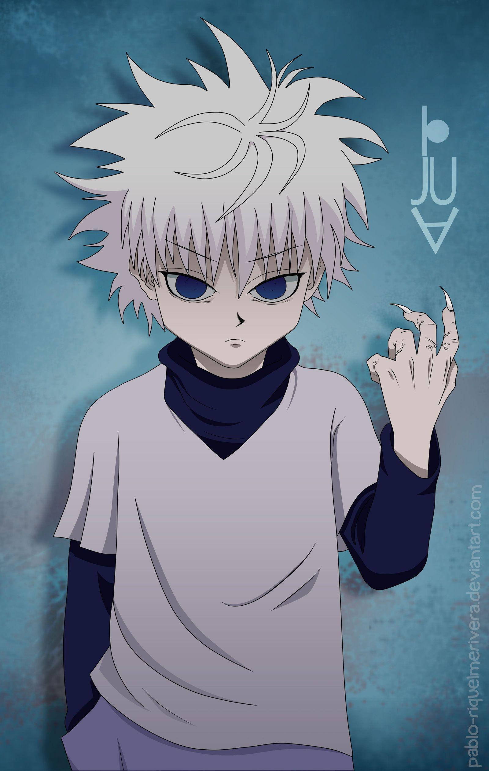 Killua esteettinen animepoika Taustakuvat