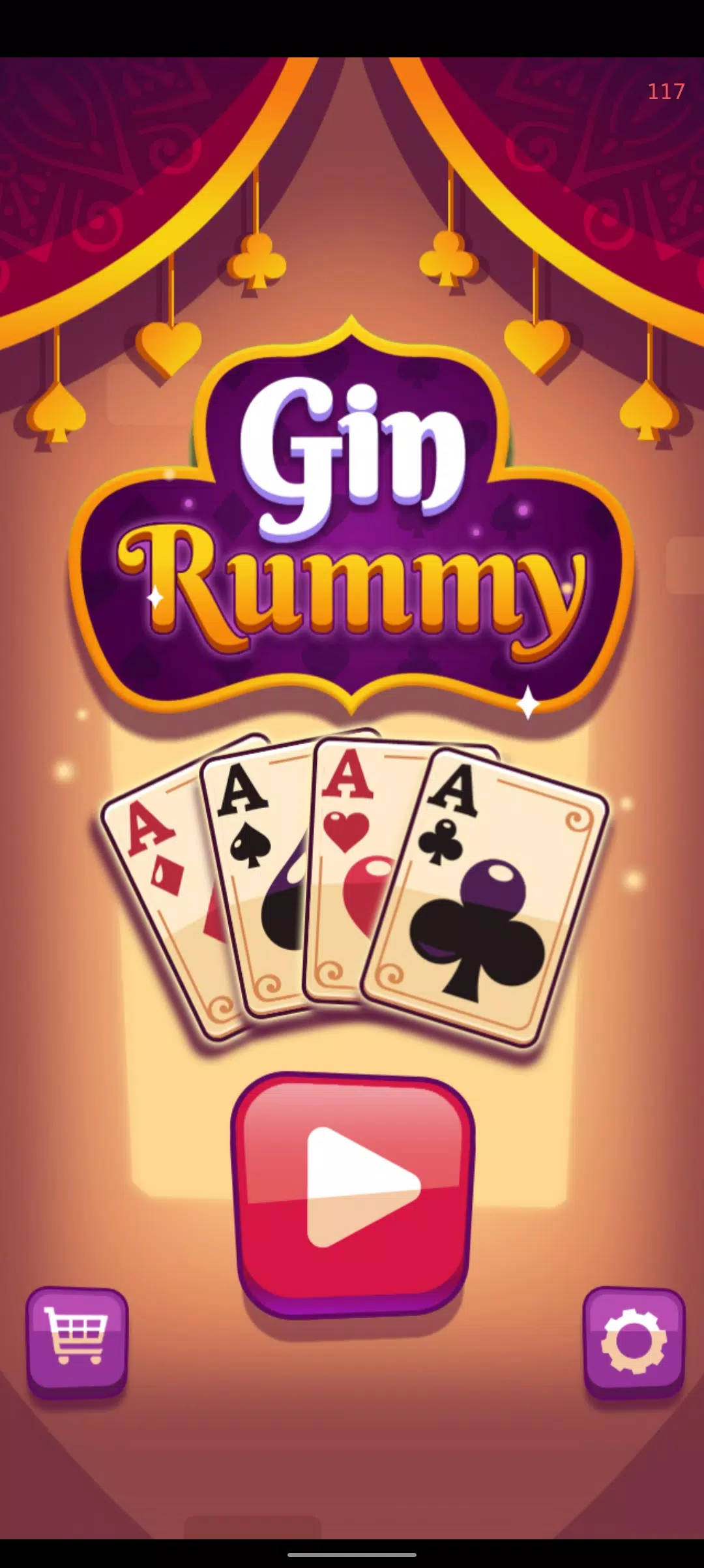 Kilpailullinen Gin Rummy -peli Taustakuvat
