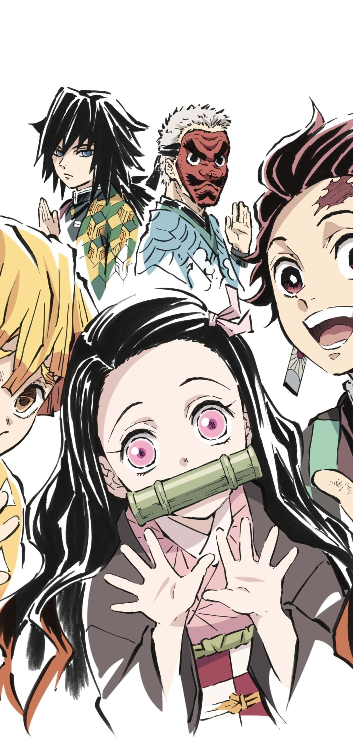 Kimetsu No Yaiban Demon Slayer -ryhmä yhdistää voimansa tappaakseen hirviöitä Taustakuvat