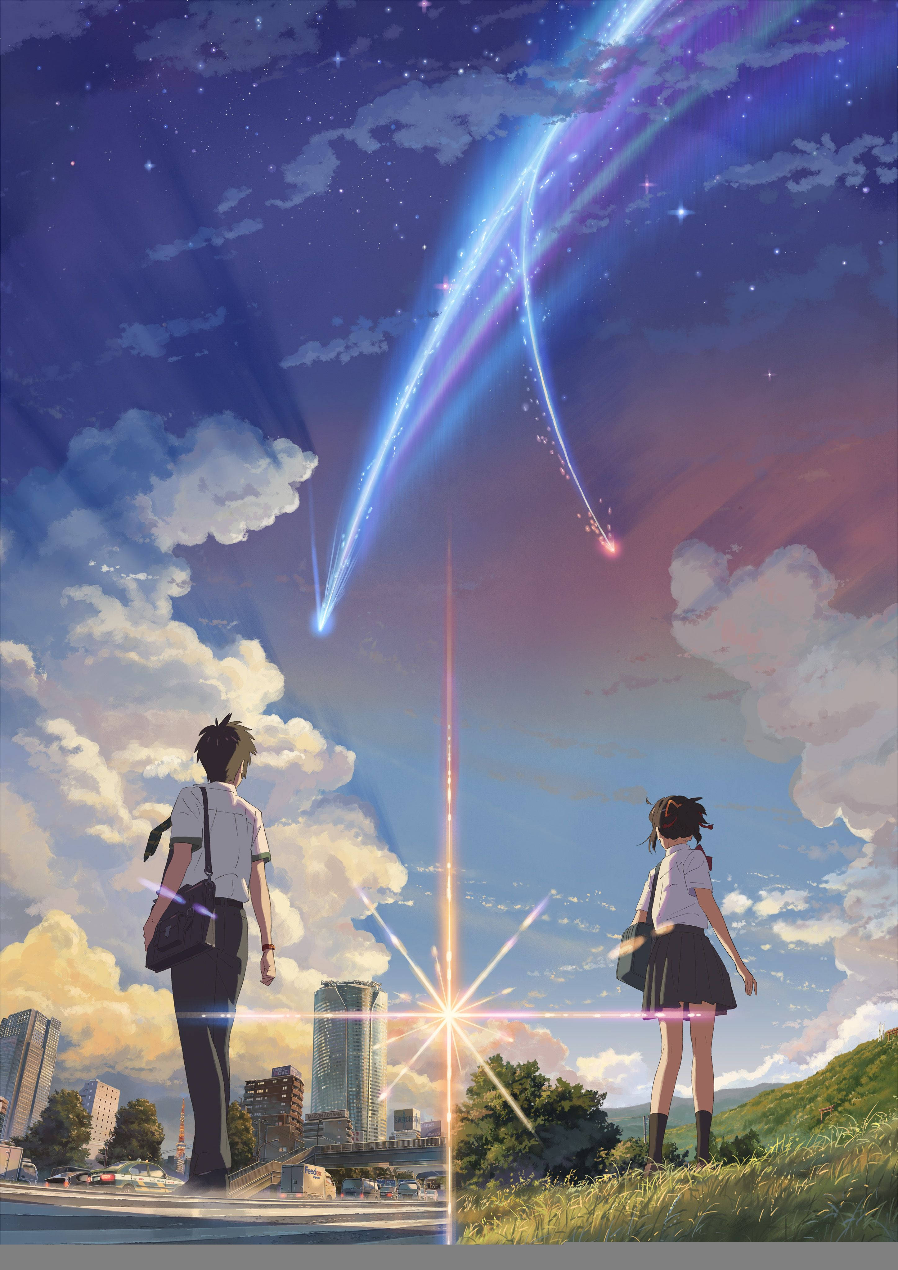 Kimi No Na Wa -pari komeetan kanssa Taustakuvat