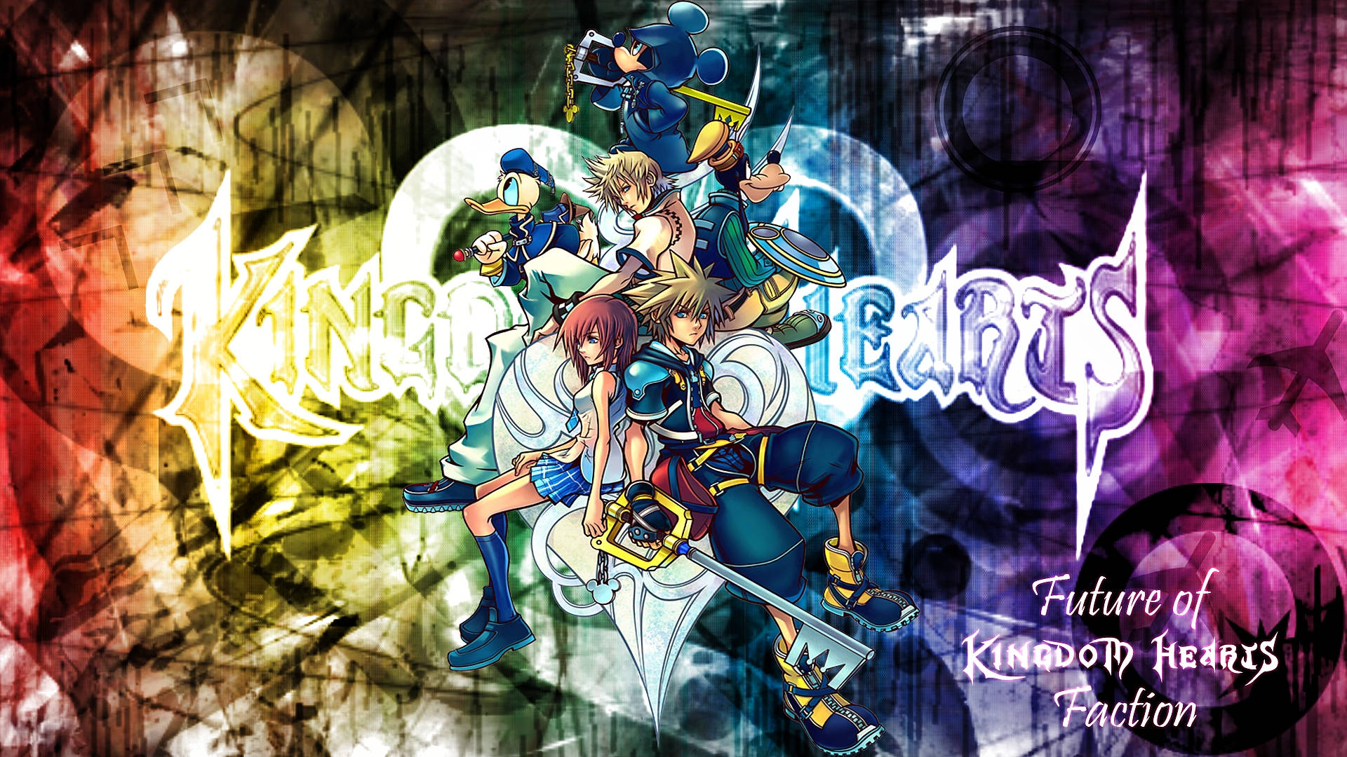Kingdom Heart -logo abstraktissa kuviossa Taustakuvat
