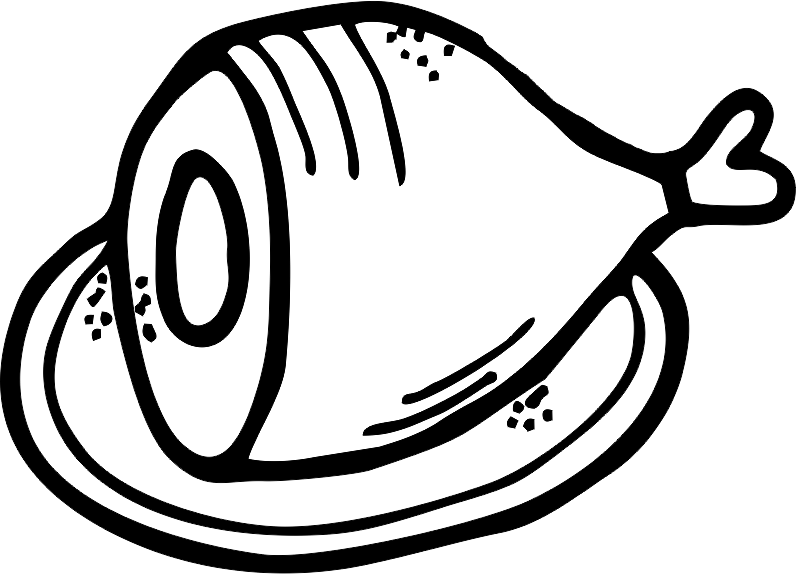 Kinkku Clipart Mustavalkoinen Taustakuvat