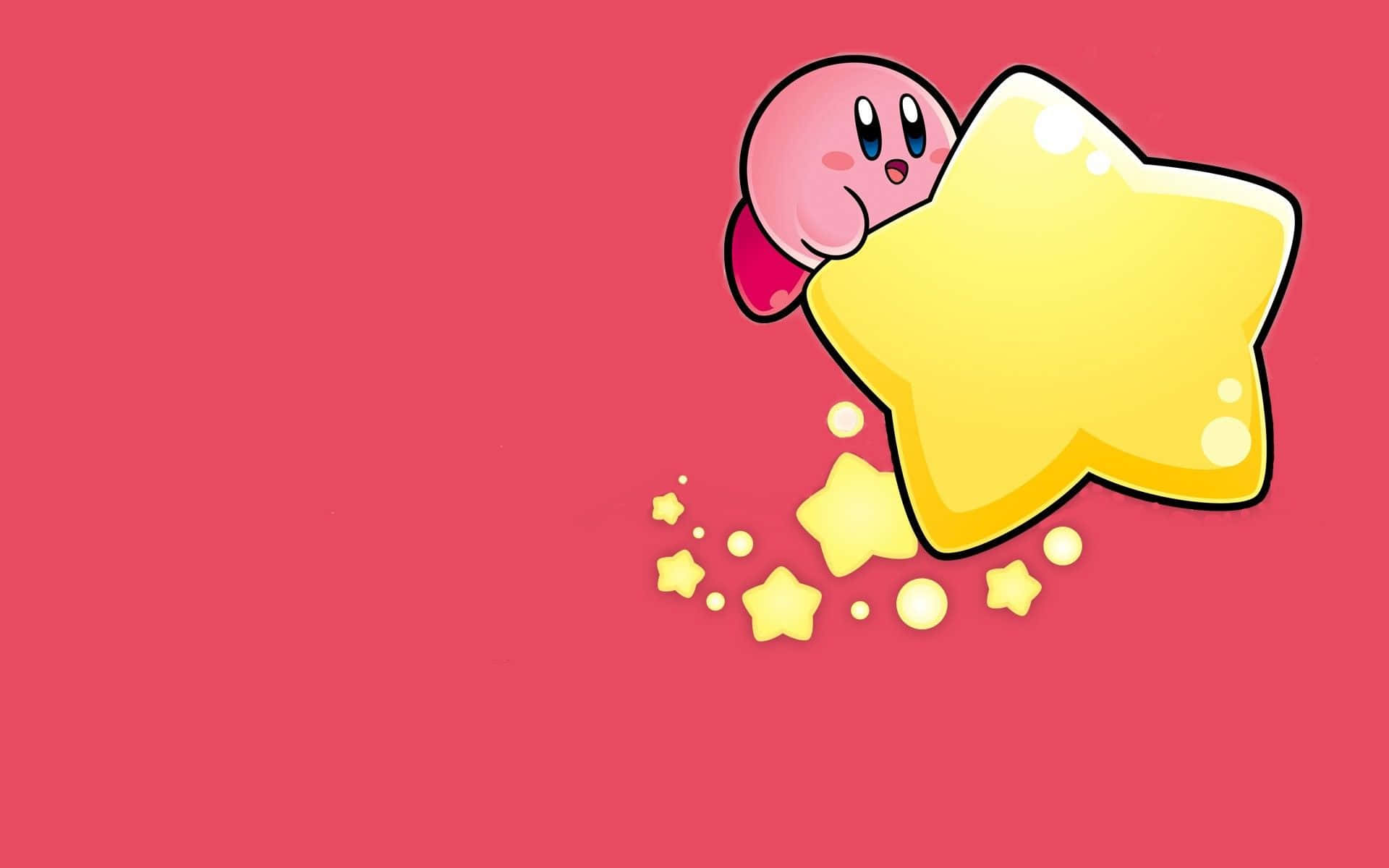 Kirby, kuuluisa kupliva ja ystävällinen videopelihahmo Taustakuvat