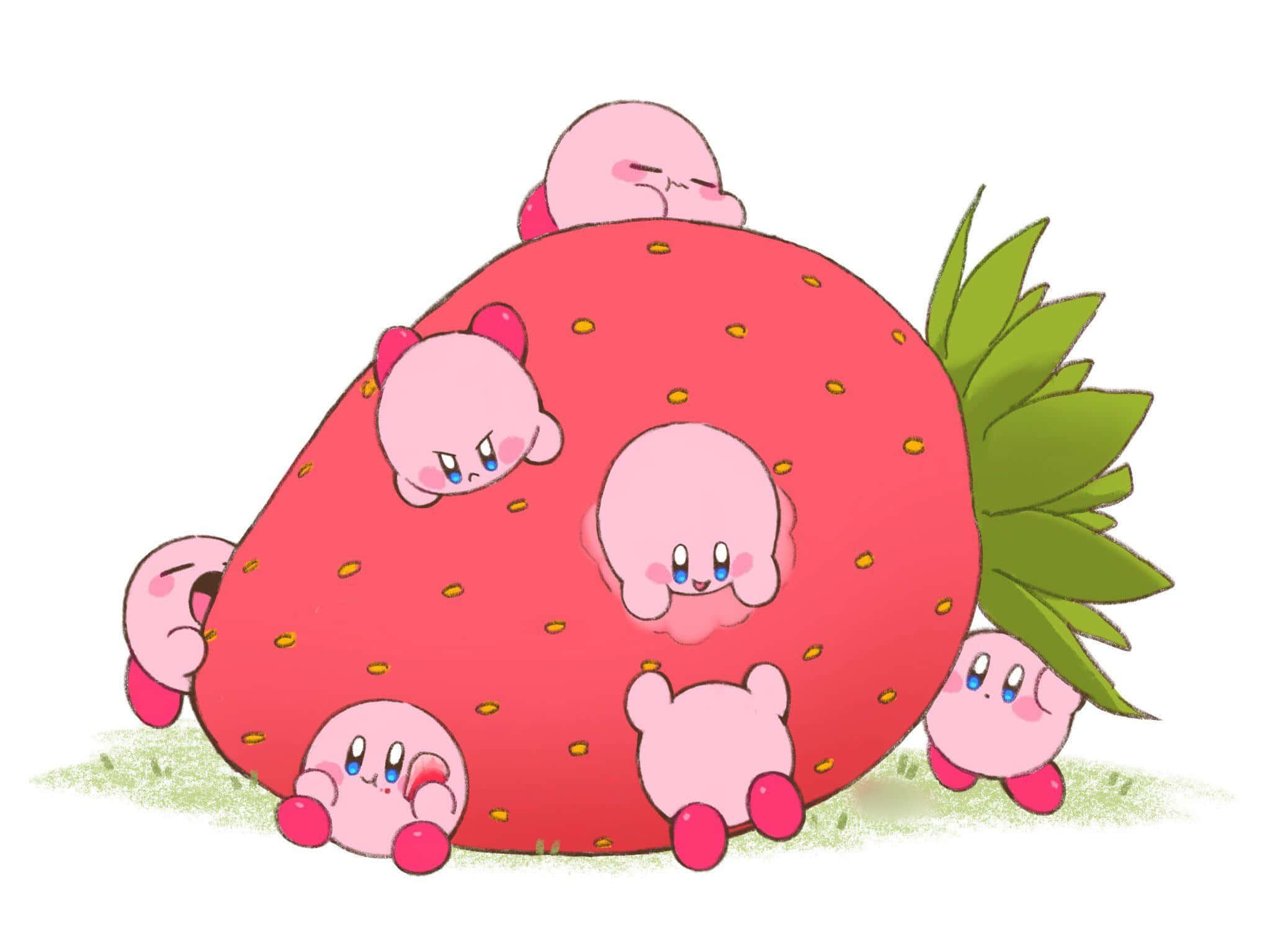 Kirby valmiina seikkailuun! Taustakuvat