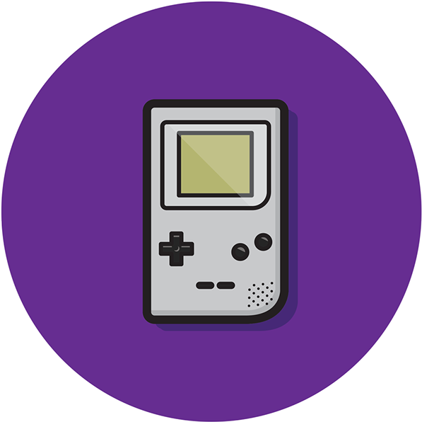 Klassinen Gameboy-vektori-illustraatio Taustakuvat