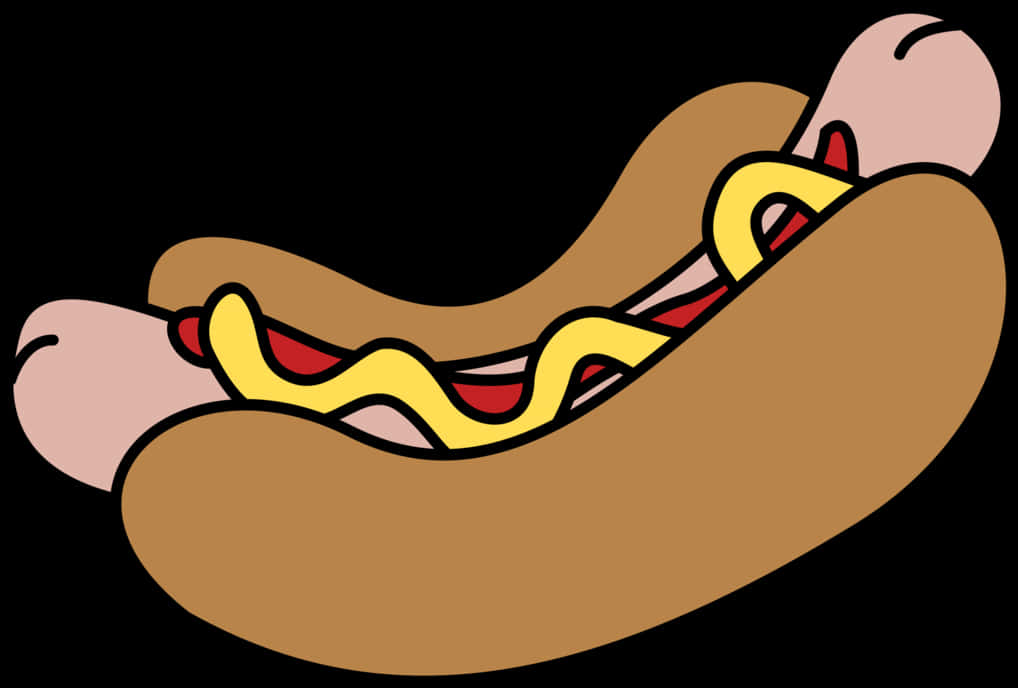 Klassinen hot dog -sarjakuva Taustakuvat