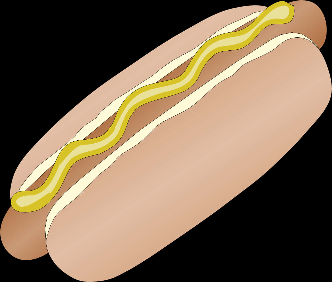 Klassinen hot dog sinappikoristeella Taustakuvat