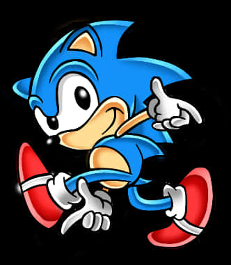 Klassinen Sonic osoittaa Taustakuvat