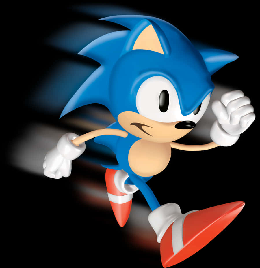 Klassinen Sonicin juoksuasento Taustakuvat
