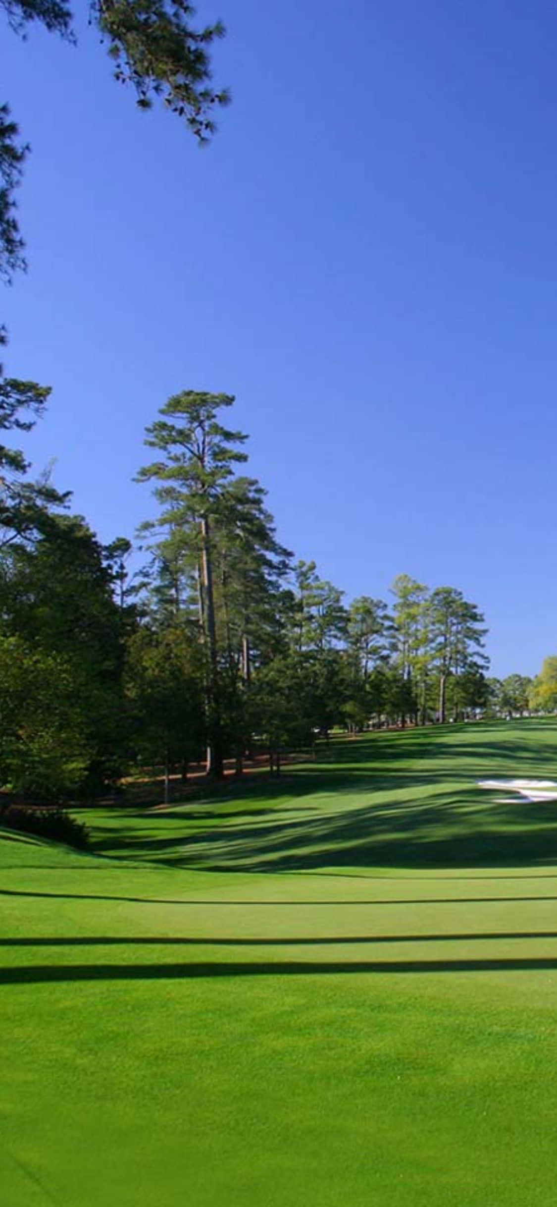 Koe golfkentän loisto iPhone X:llä Taustakuvat