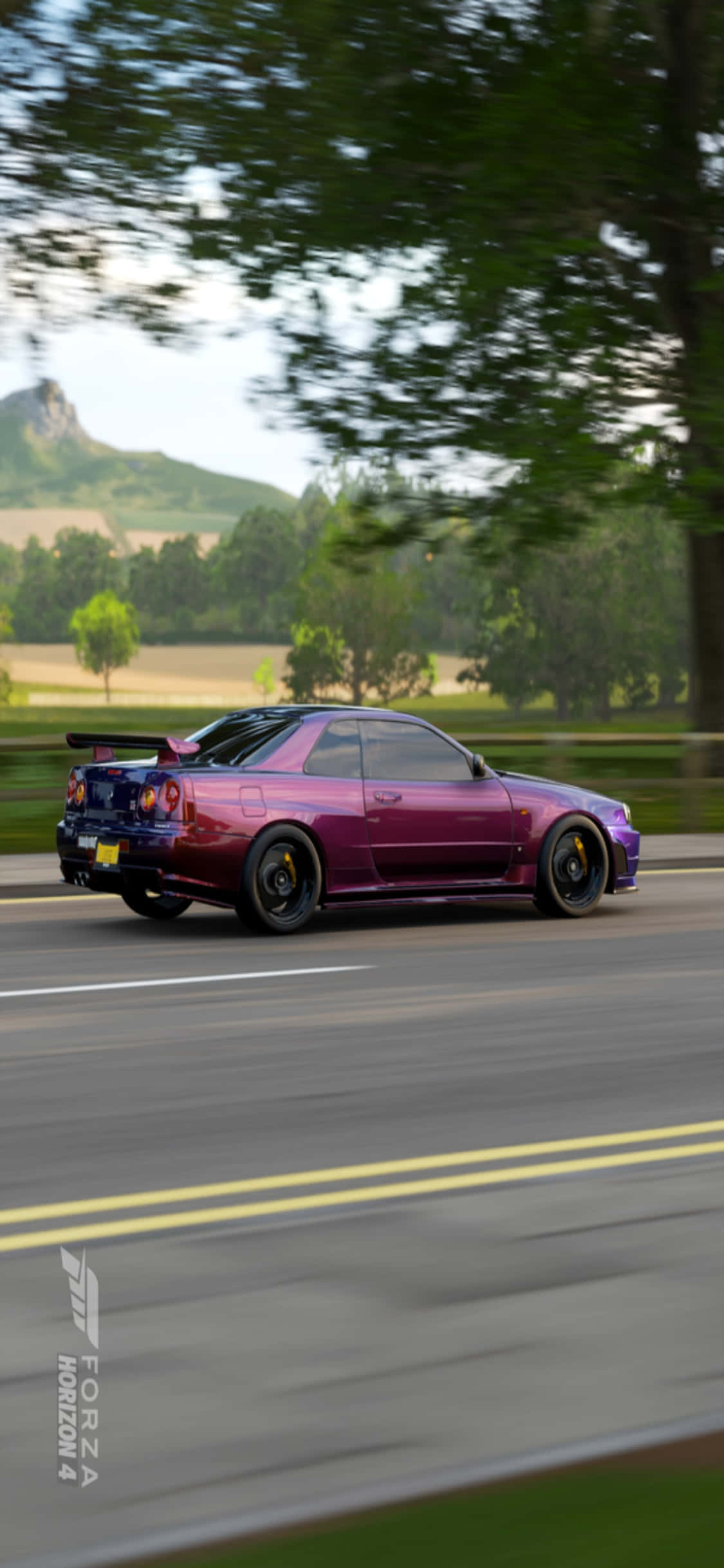 Koe kilpa-ajon jännitys iPhone Xs:n ja Forza Horizon 4:n kanssa Taustakuvat