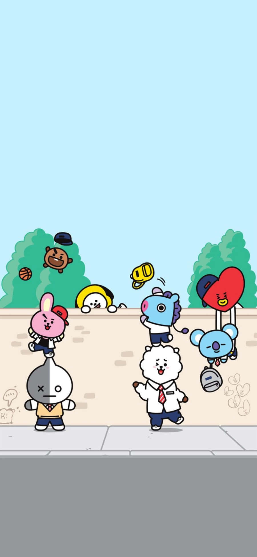 Koe mielikuvituksen maailma BT21:n kanssa Taustakuvat