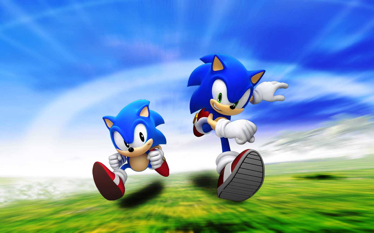 Koe Sonicin huimaava nopeus Sonic Generations -pelissä Taustakuvat