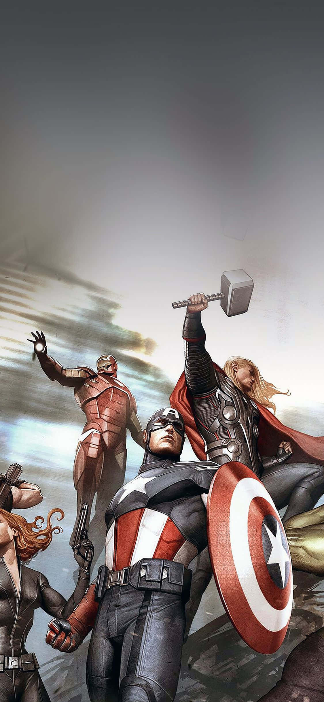 Kokoa Maan sankarit uudella iPhone Xs Marvel's Avengersilla. Taustakuvat