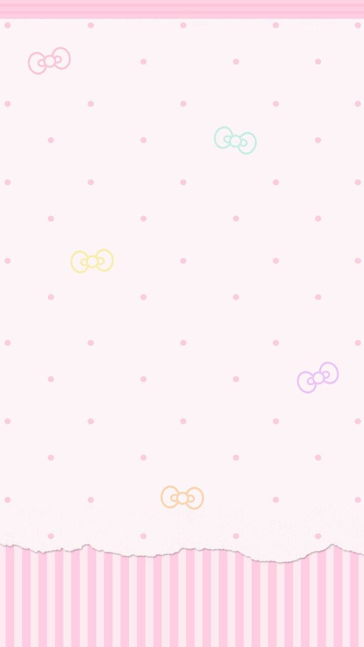 Kollaasi rusetteja kawaii-pinkillä taustalla Taustakuvat