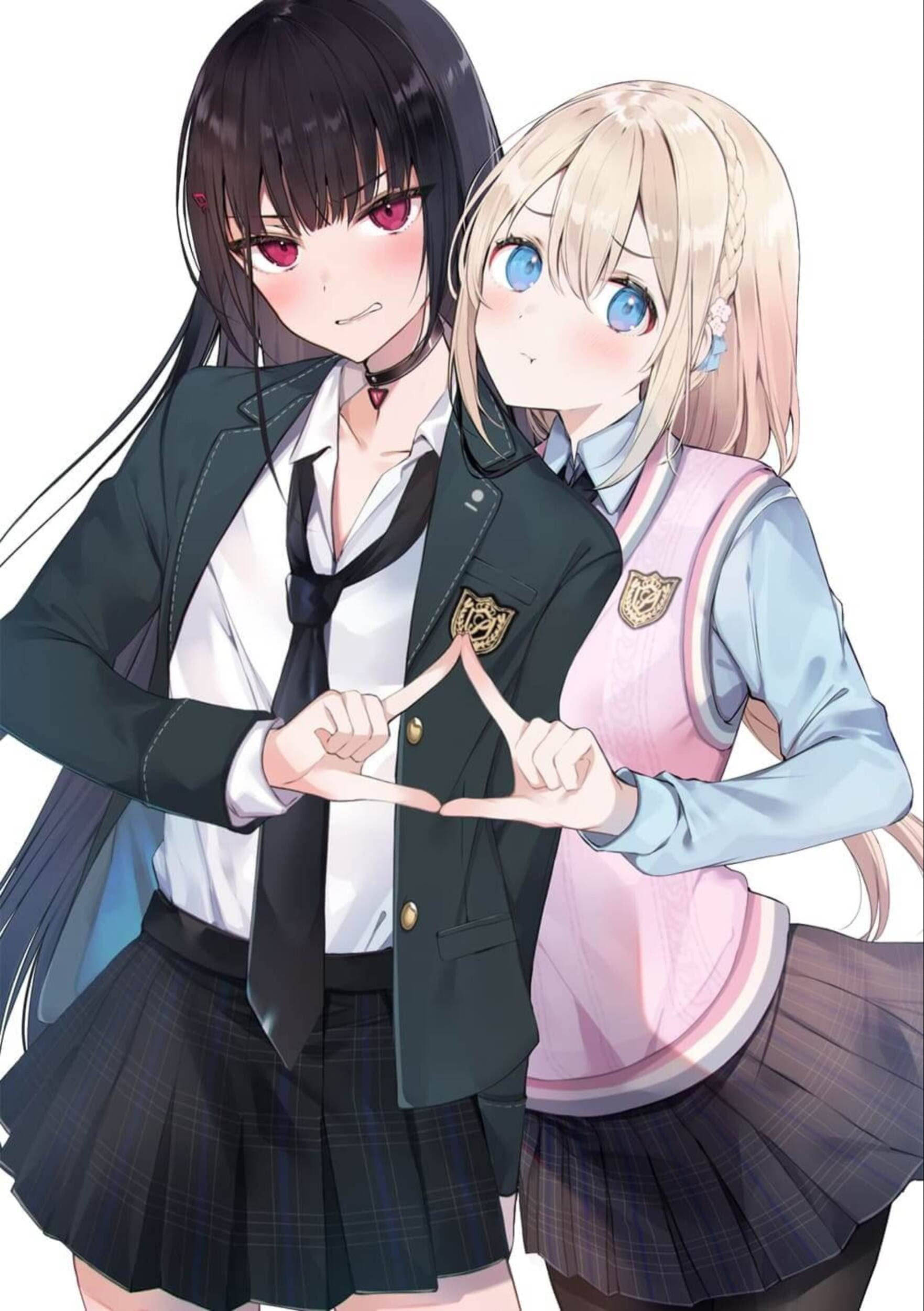 Kolmio Komedia Anime Lesbot Taustakuvat