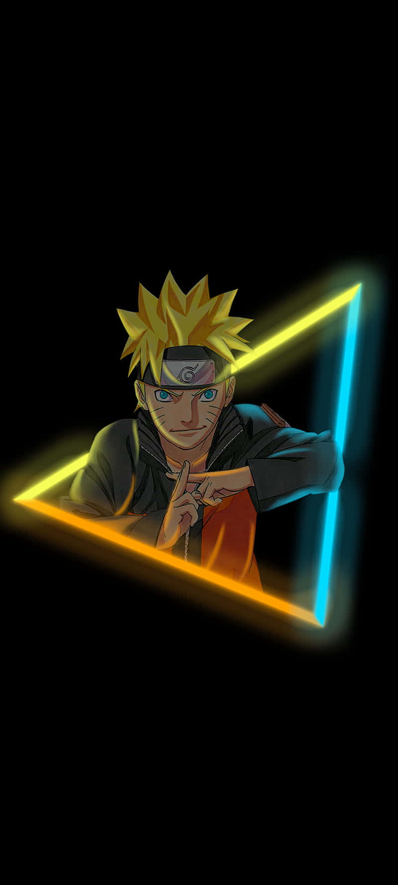 Kolmiokehystetty Naruto-estetiikkapuhelin Taustakuvat