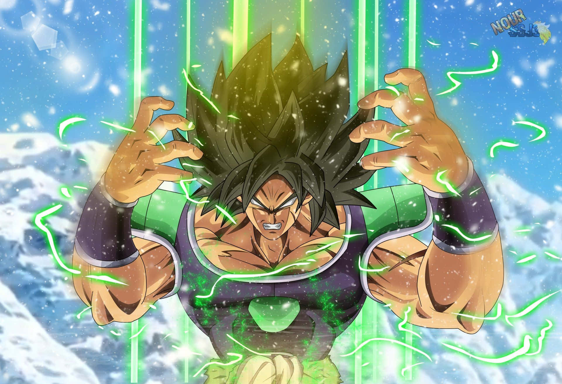 Kolmoisvoima, Goku, Vegeta ja Broly, astuvat esiin elokuvassa Dragon Ball Super: Broly Taustakuvat