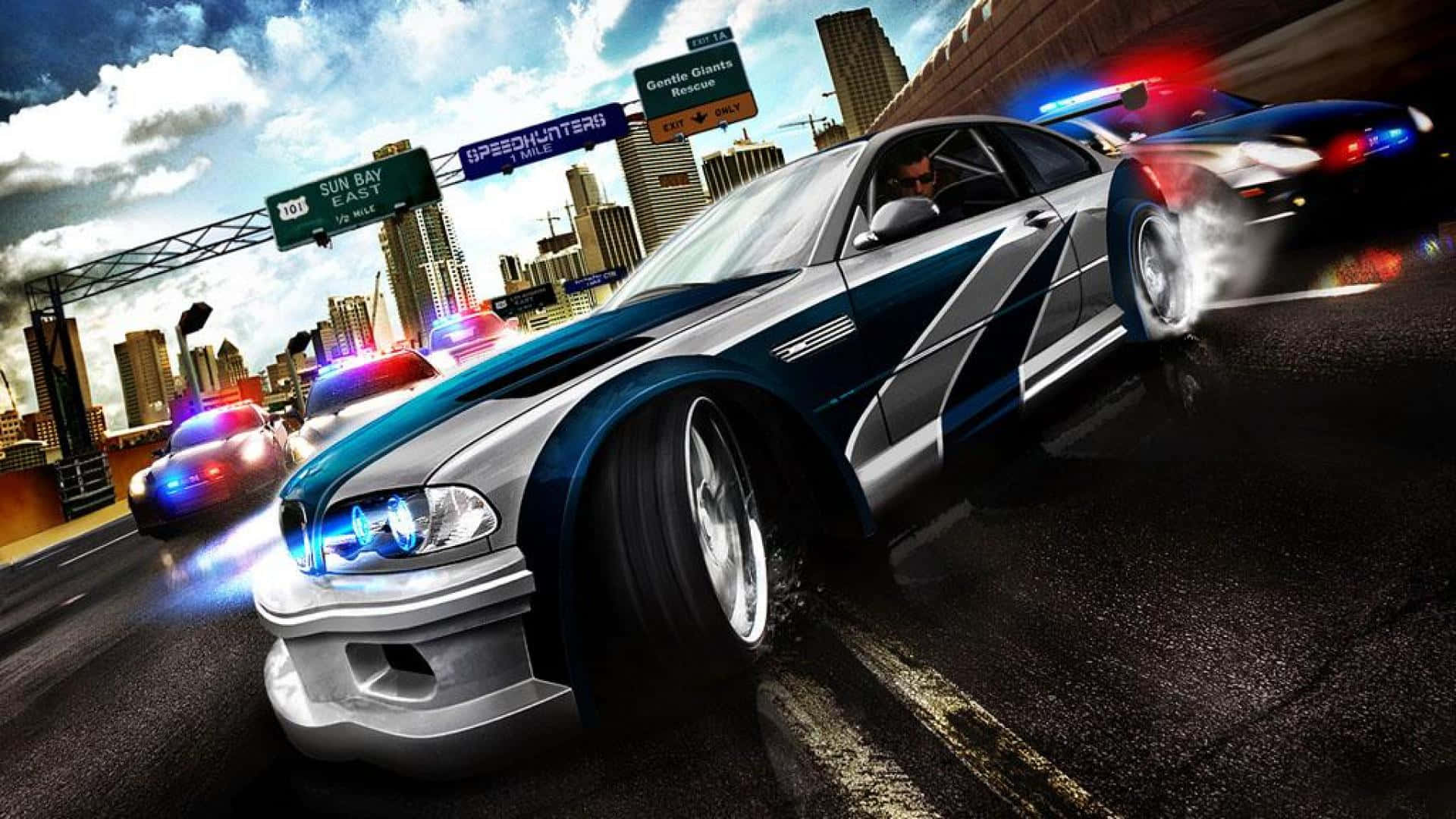 Korkeaoktaaninen Need for Speed -toiminta Taustakuvat