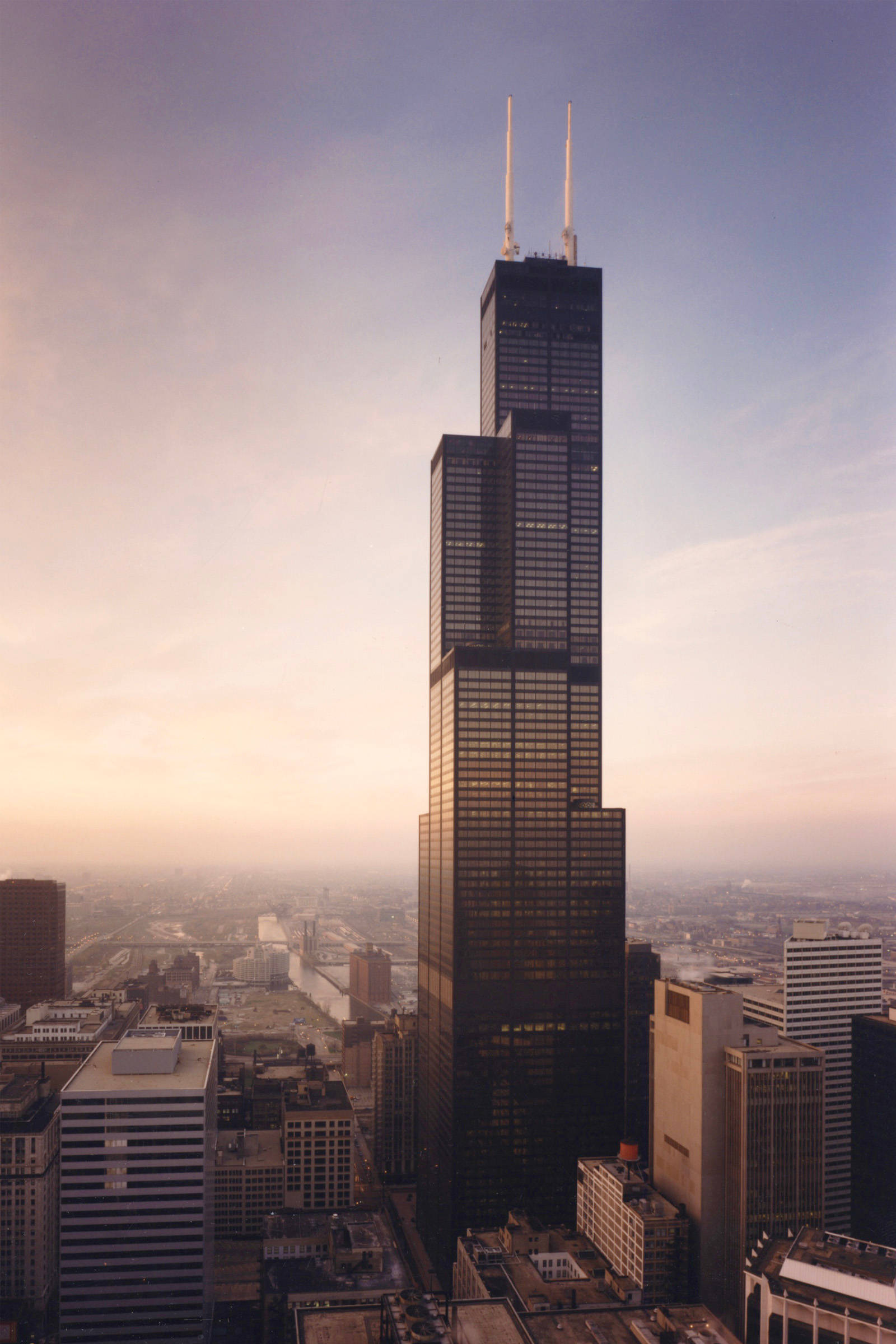 Korkein Willis Tower -turistinähtävyys Taustakuvat