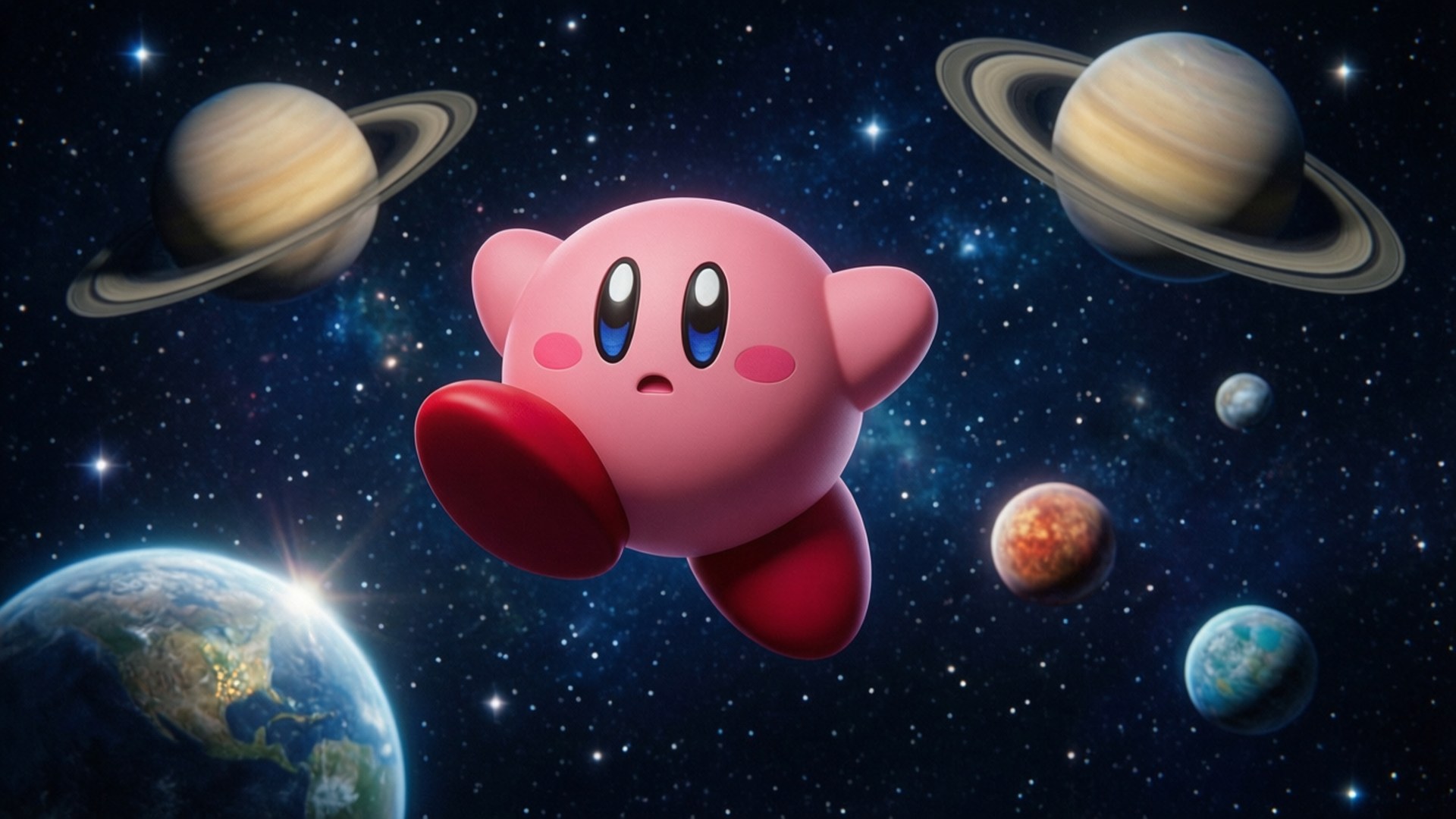 Kosminen Kirby Taustakuvat
