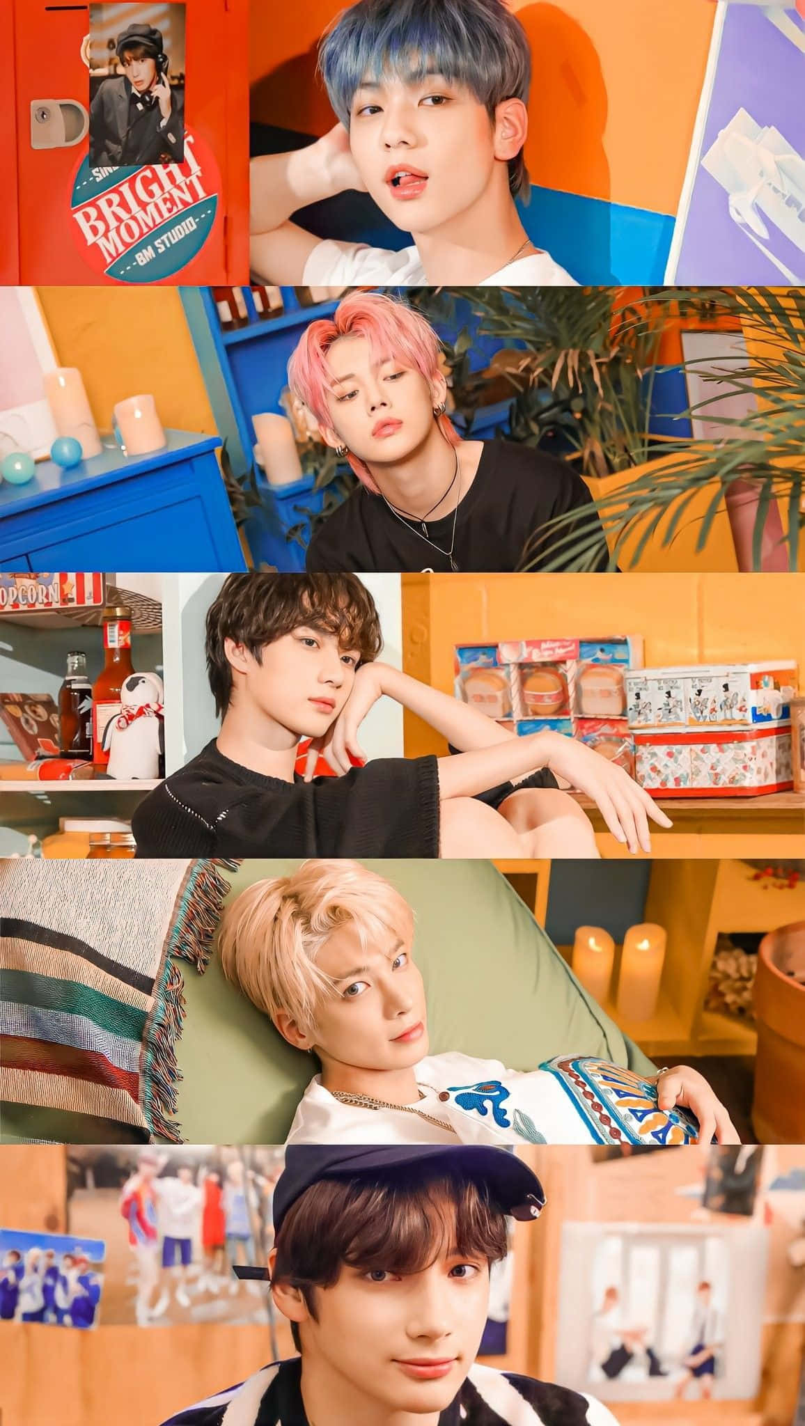 Kpop-esiintyjät valmiina valloittamaan lavan Taustakuvat