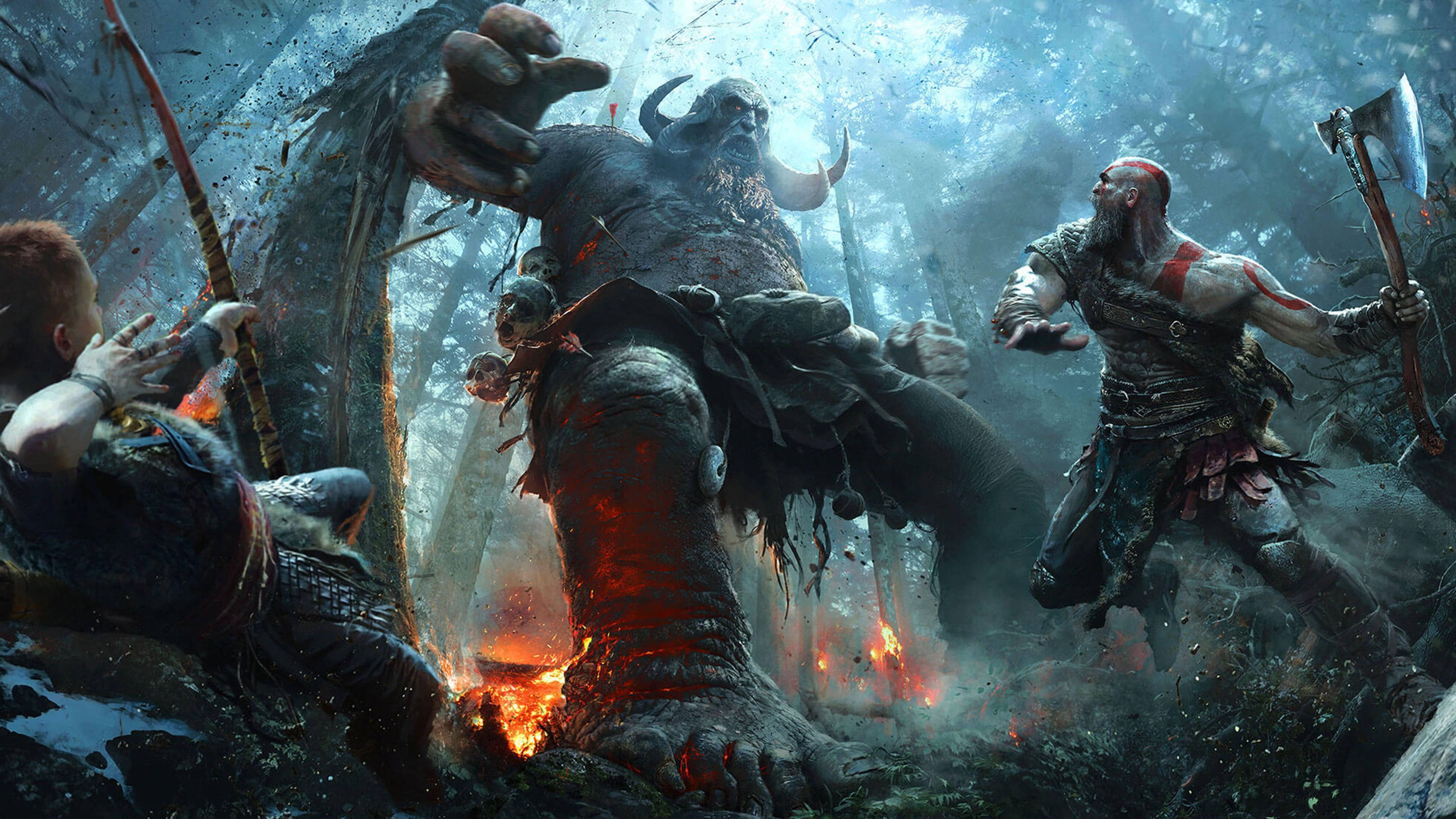 Kratos, Kaikkivoipa Sodan Jumala Taustakuvat
