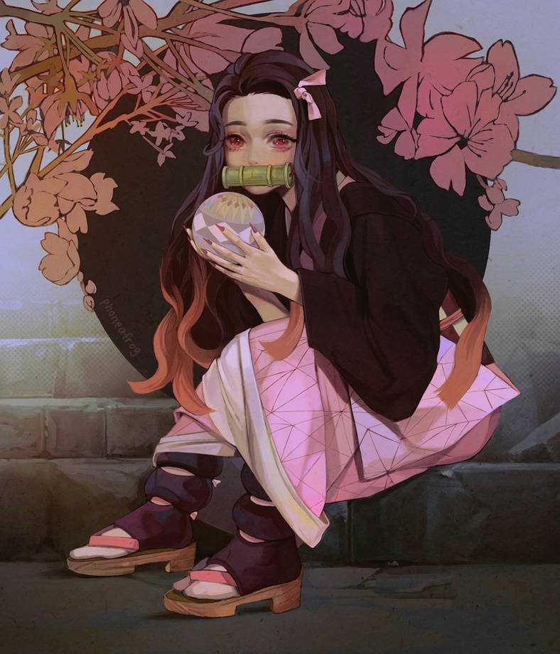 Kristallipallo Demon Slayer Nezuko Taustakuvat