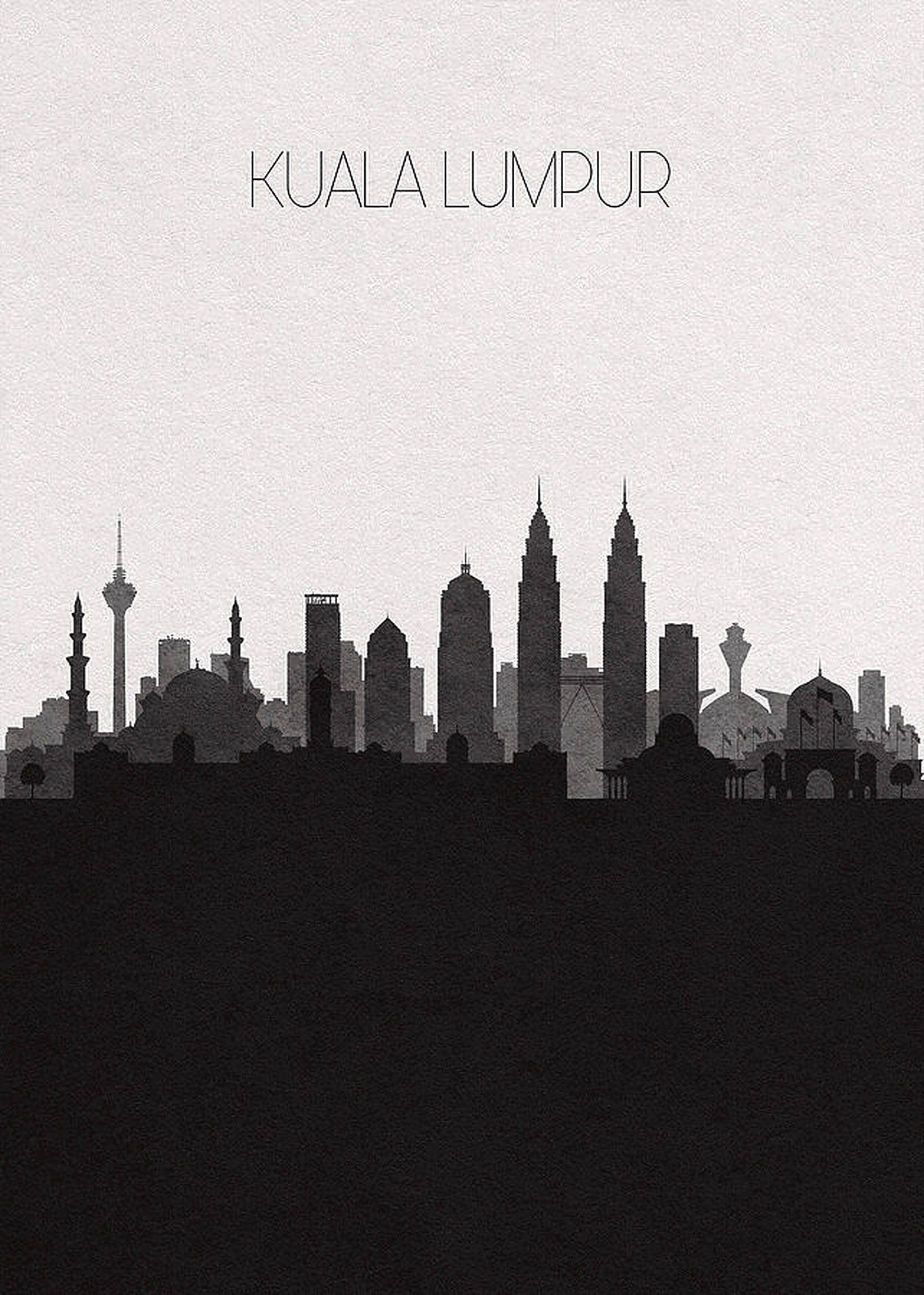 Kuala Lumpurin siluetti Taustakuvat