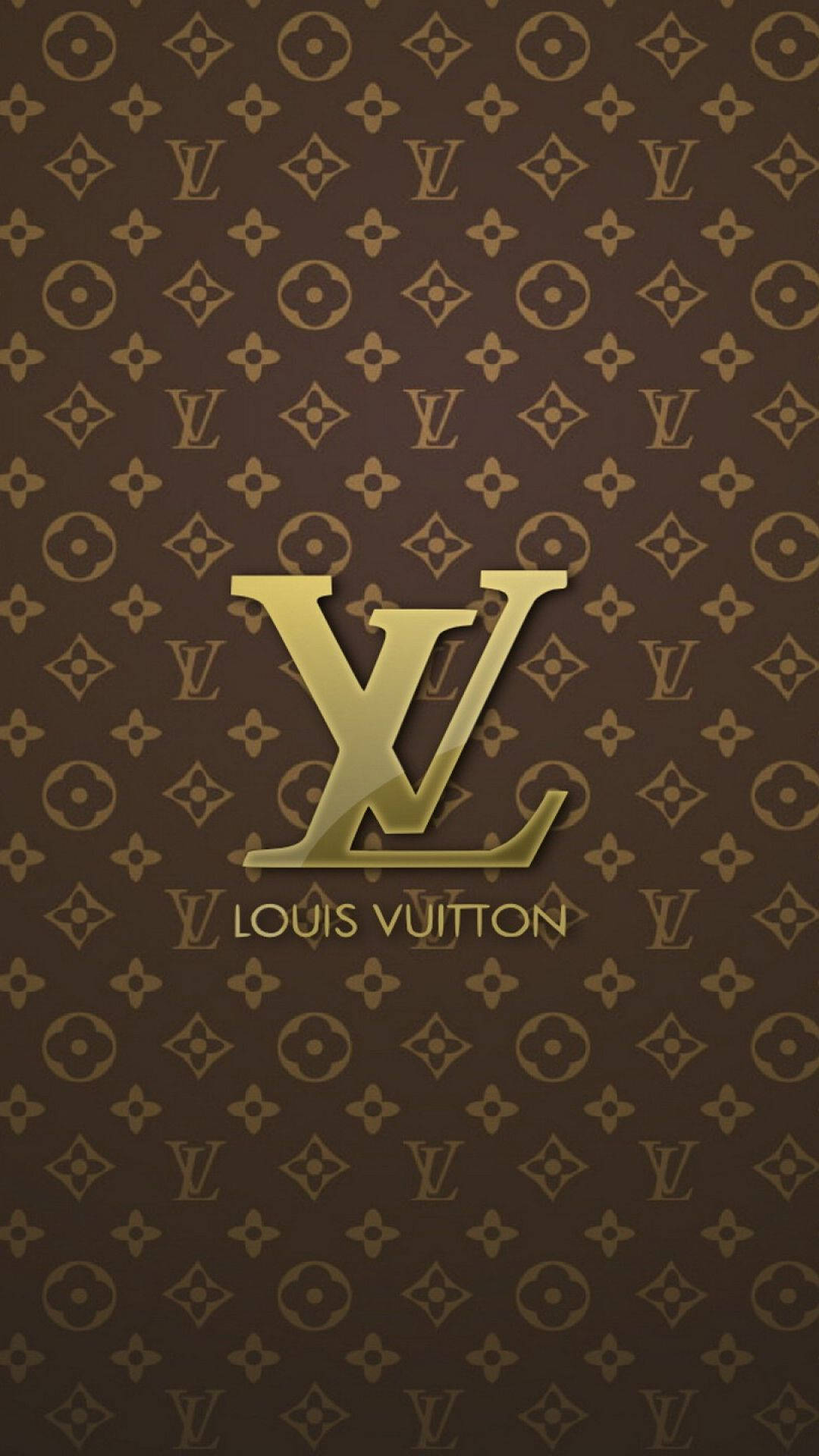 Kultainen ruskea Louis Vuitton -puhelin Taustakuvat