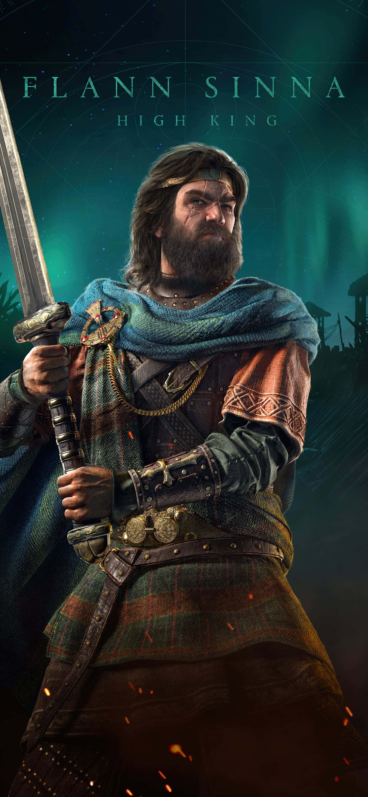 Kuningas Flann iPhone Xs Max Assassin's Creed Valhalla Taustakuva Taustakuvat