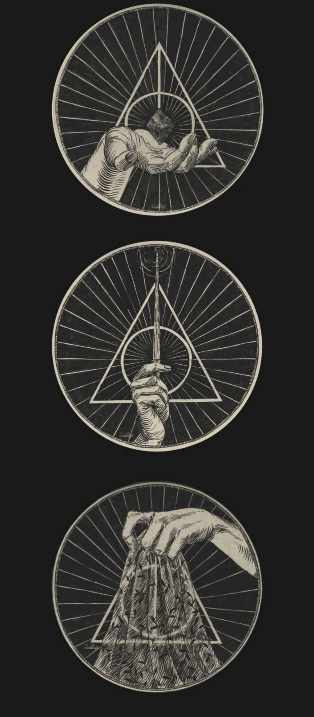 Kuoleman varjelukset Harry Potter -puhelin Taustakuvat