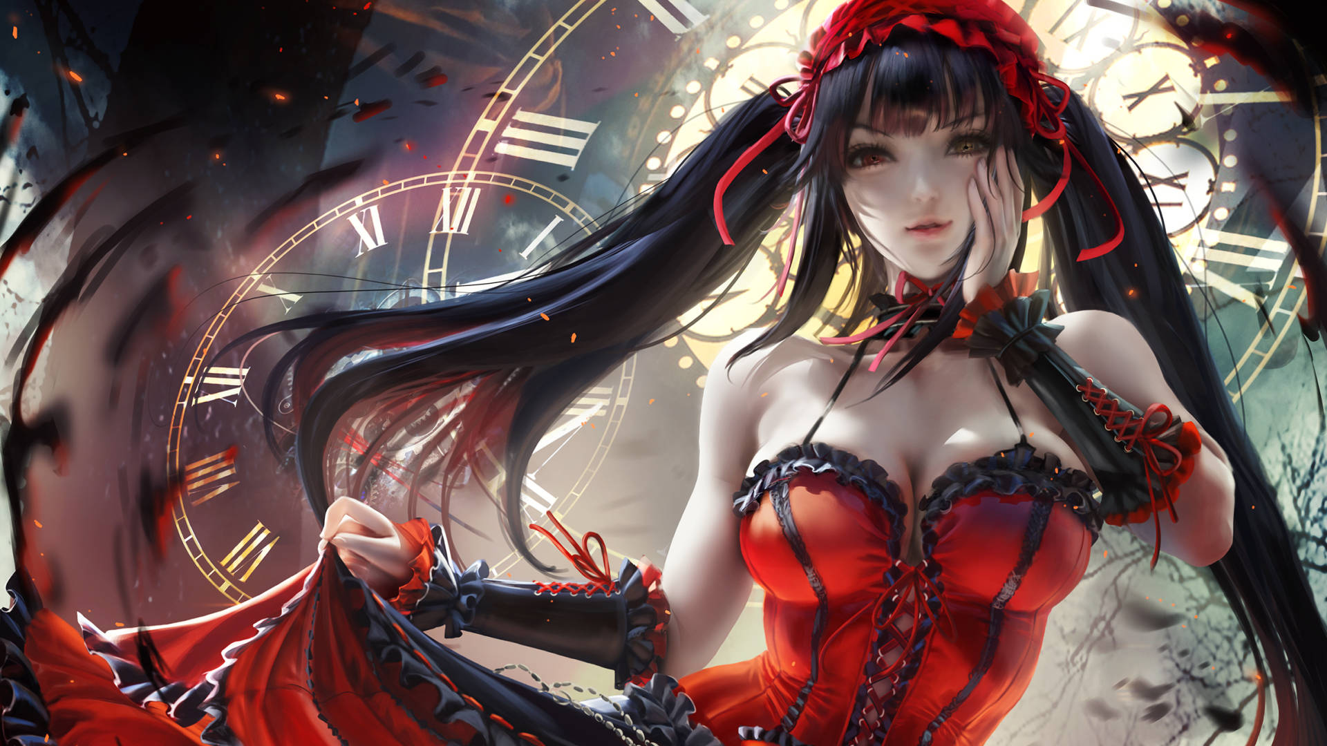 Kurumi Tokisaki Synkkä Anime-profiilikuva Taustakuvat