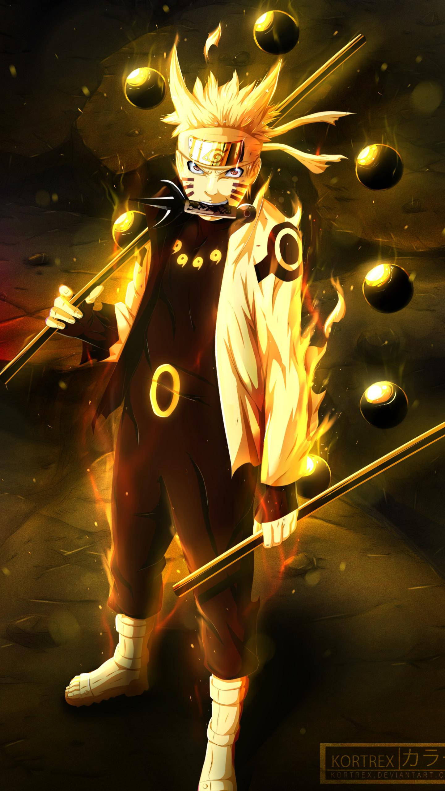 Kuuden polun viisas Naruto puhelin Taustakuvat