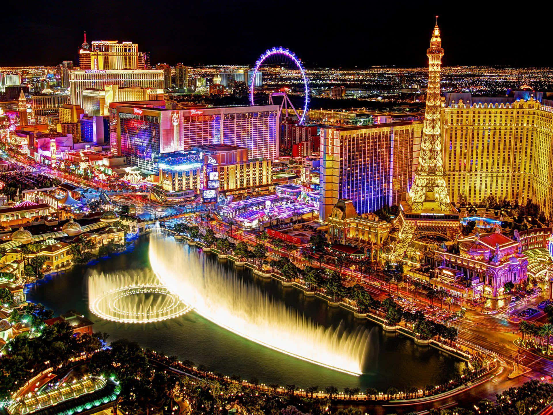 Kuuluisa Bellagion suihkulähde Las Vegas -taustakuva Taustakuvat