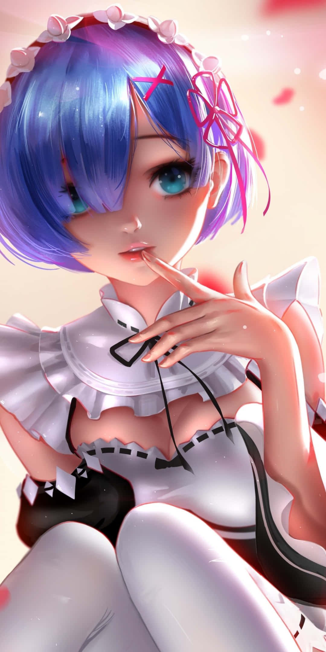 Kuuma anime Rem Re:Zero piika Taustakuvat